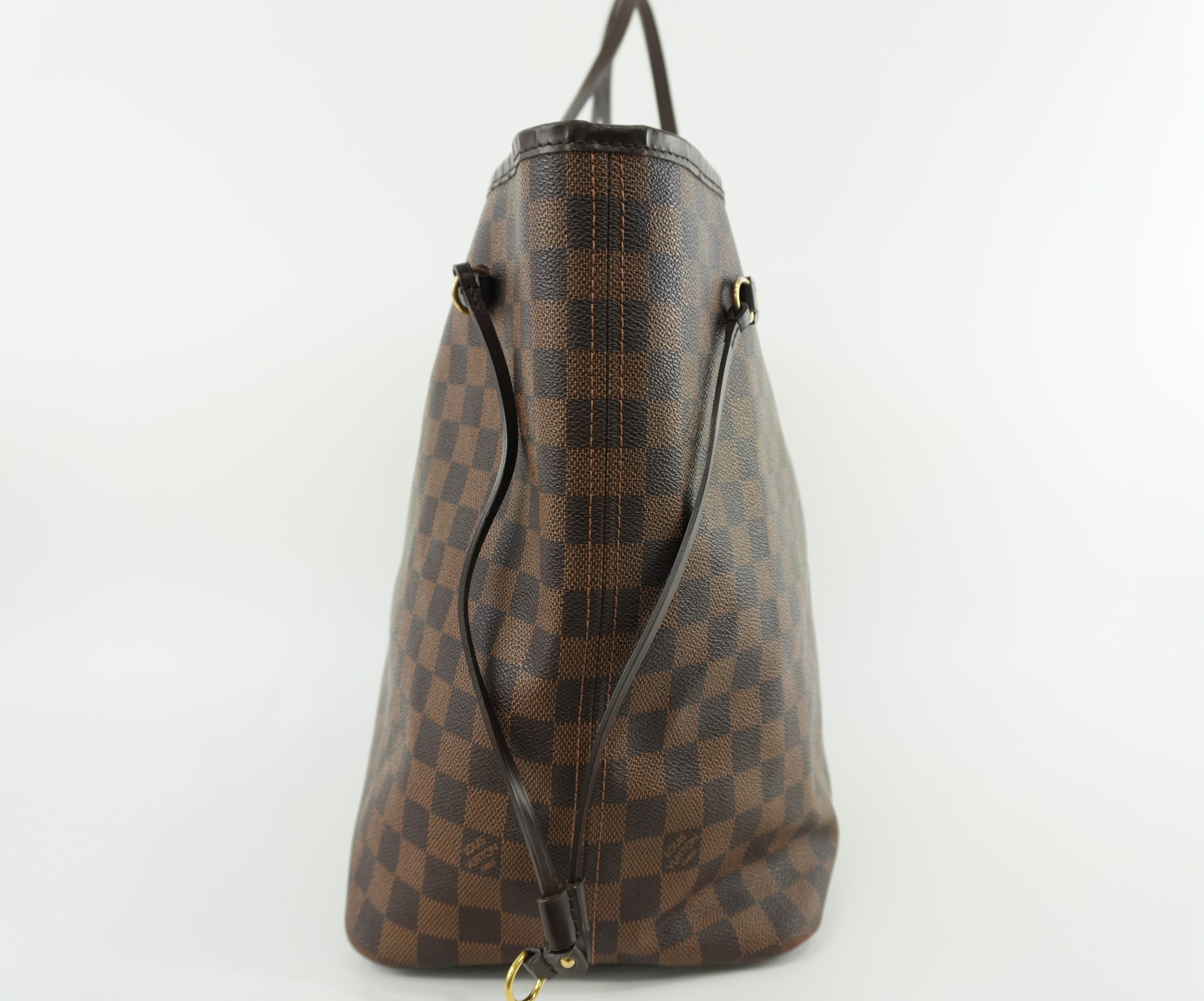 Louis Vuitton Damier Ebene Neverfull GM Shoulder Bag Used