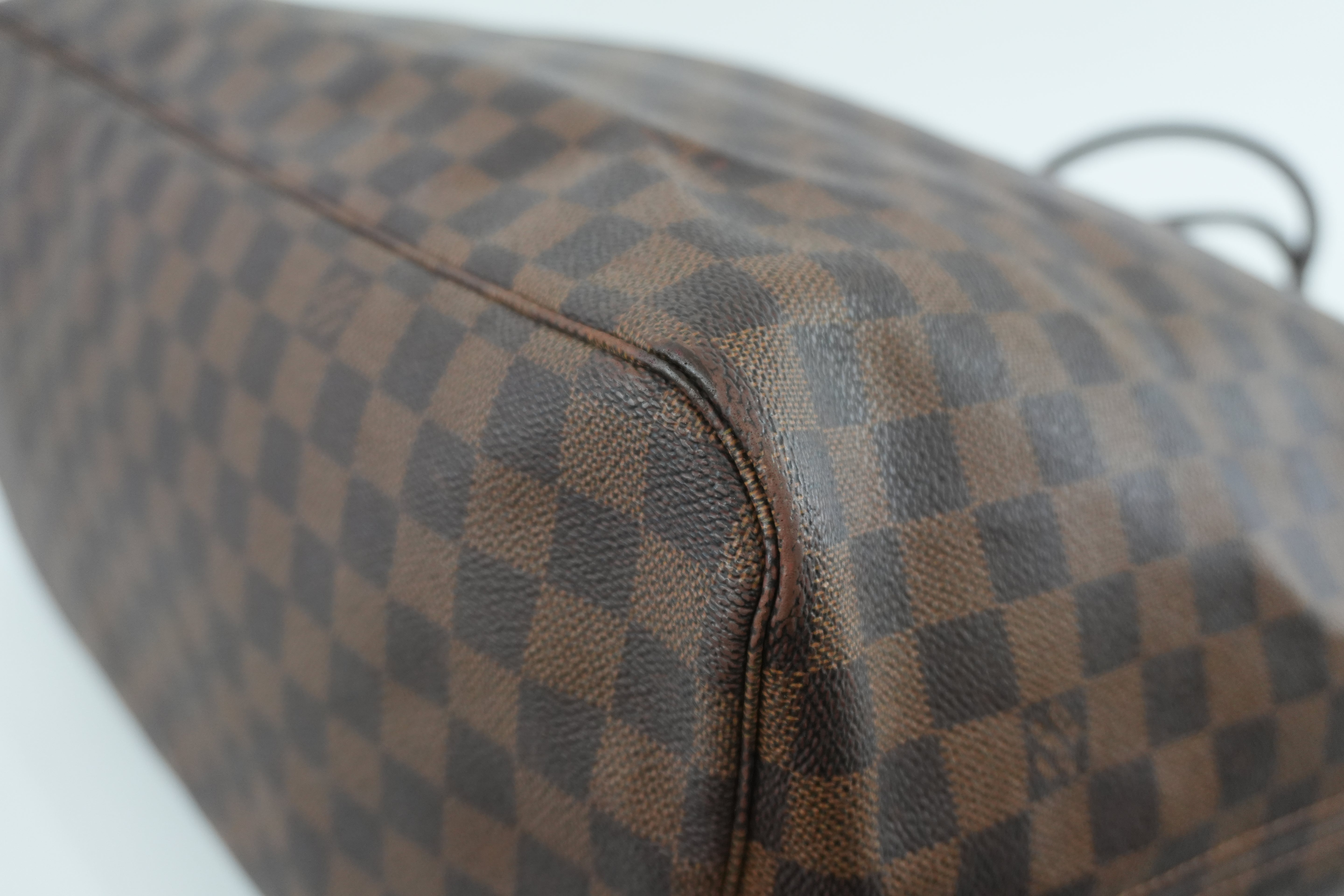Louis Vuitton Damier Ebene Neverfull GM Shoulder Bag Used
