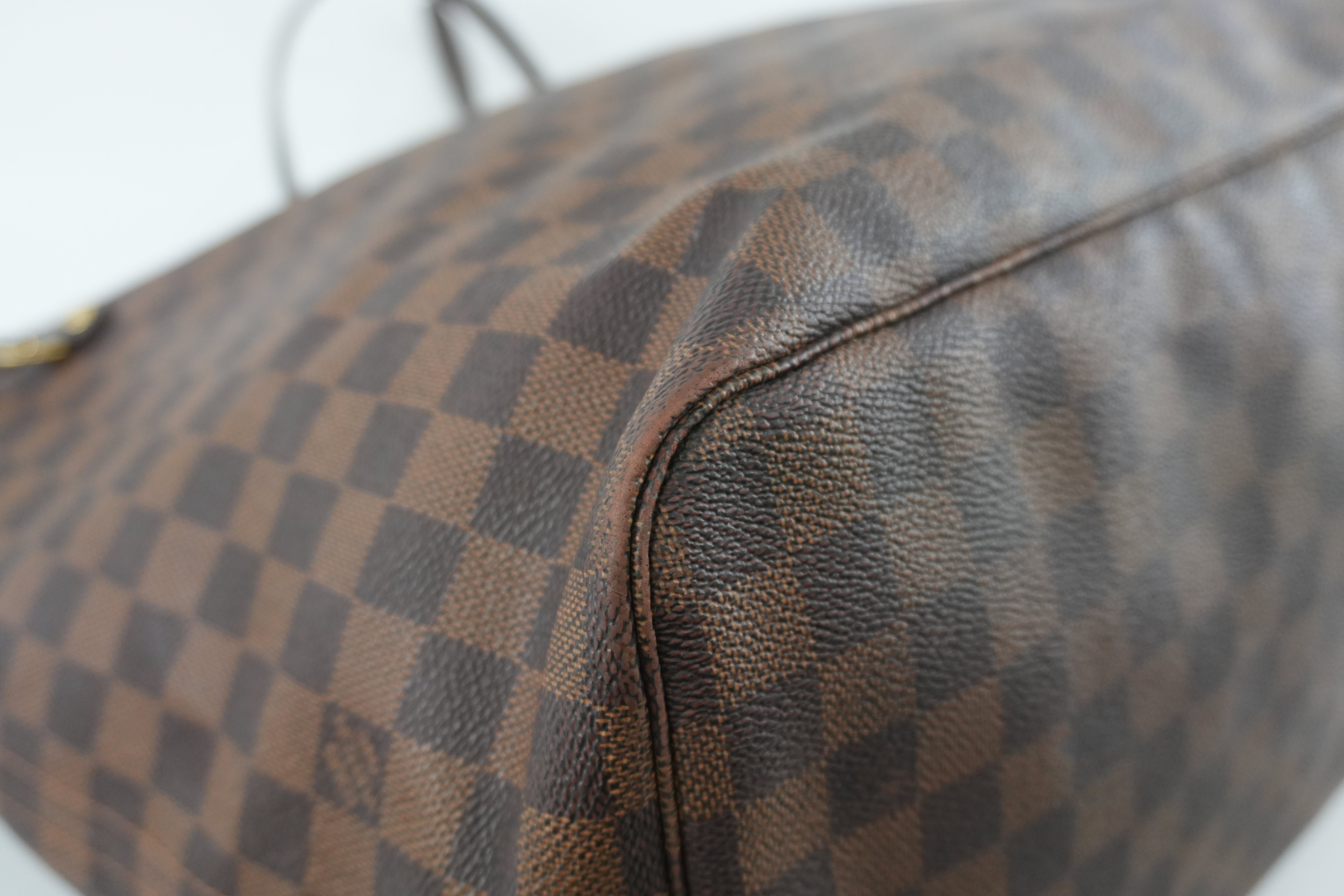 Louis Vuitton Damier Ebene Neverfull GM Shoulder Bag Used