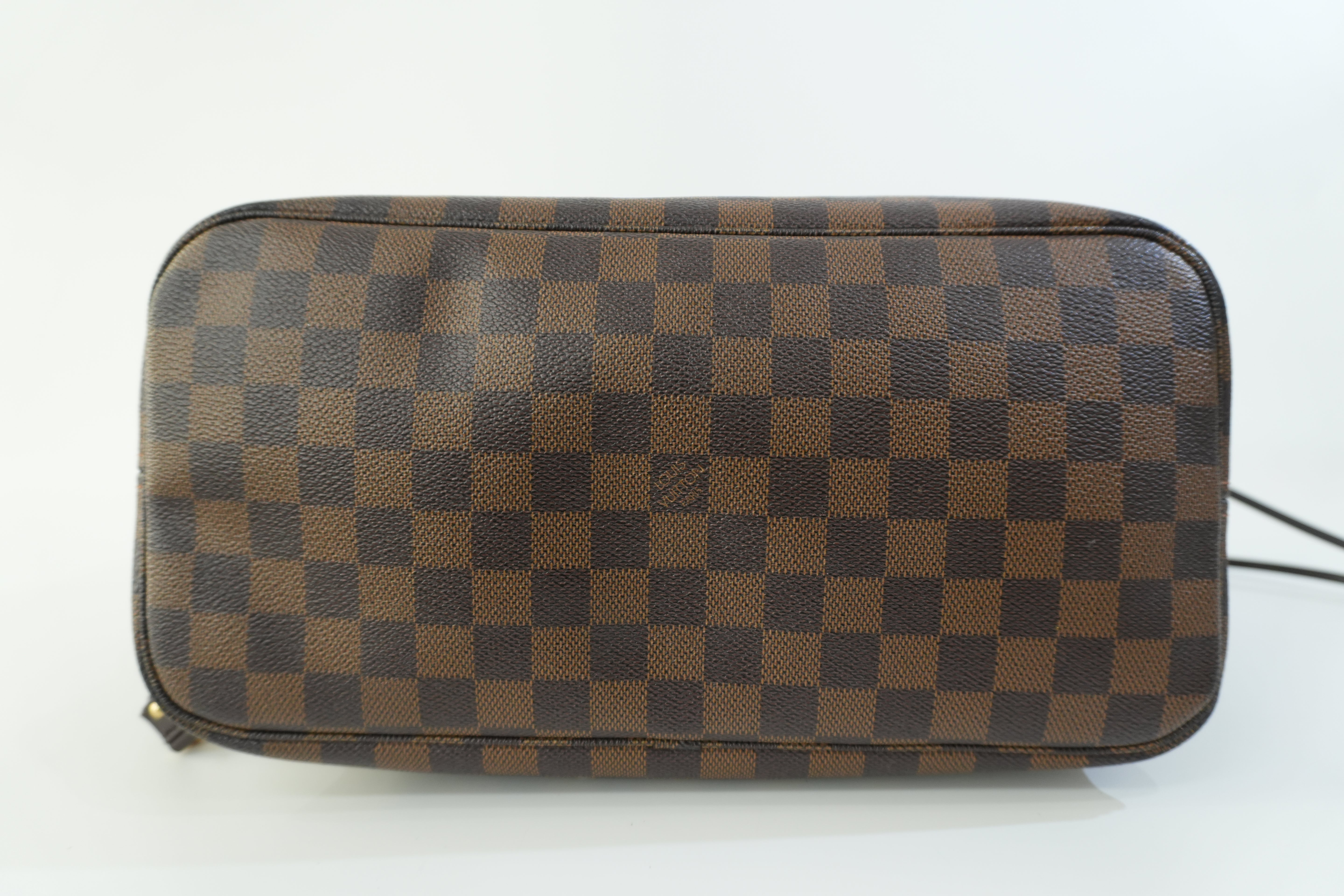 Pre-owned Louis Vuitton Damier Ebene Neverfull MM Tote Bag