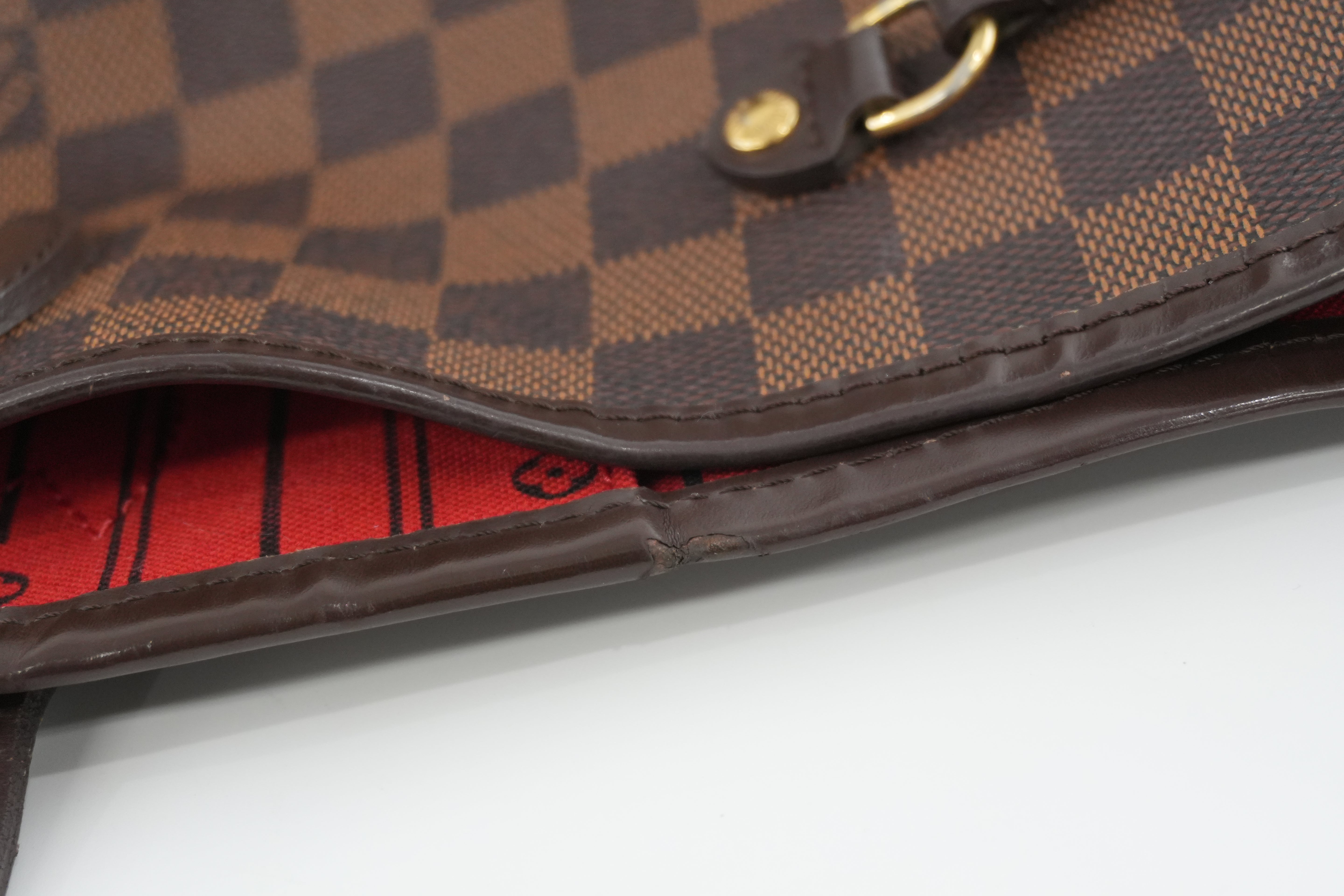 Louis Vuitton Damier Ebene Neverfull GM Shoulder Bag Used
