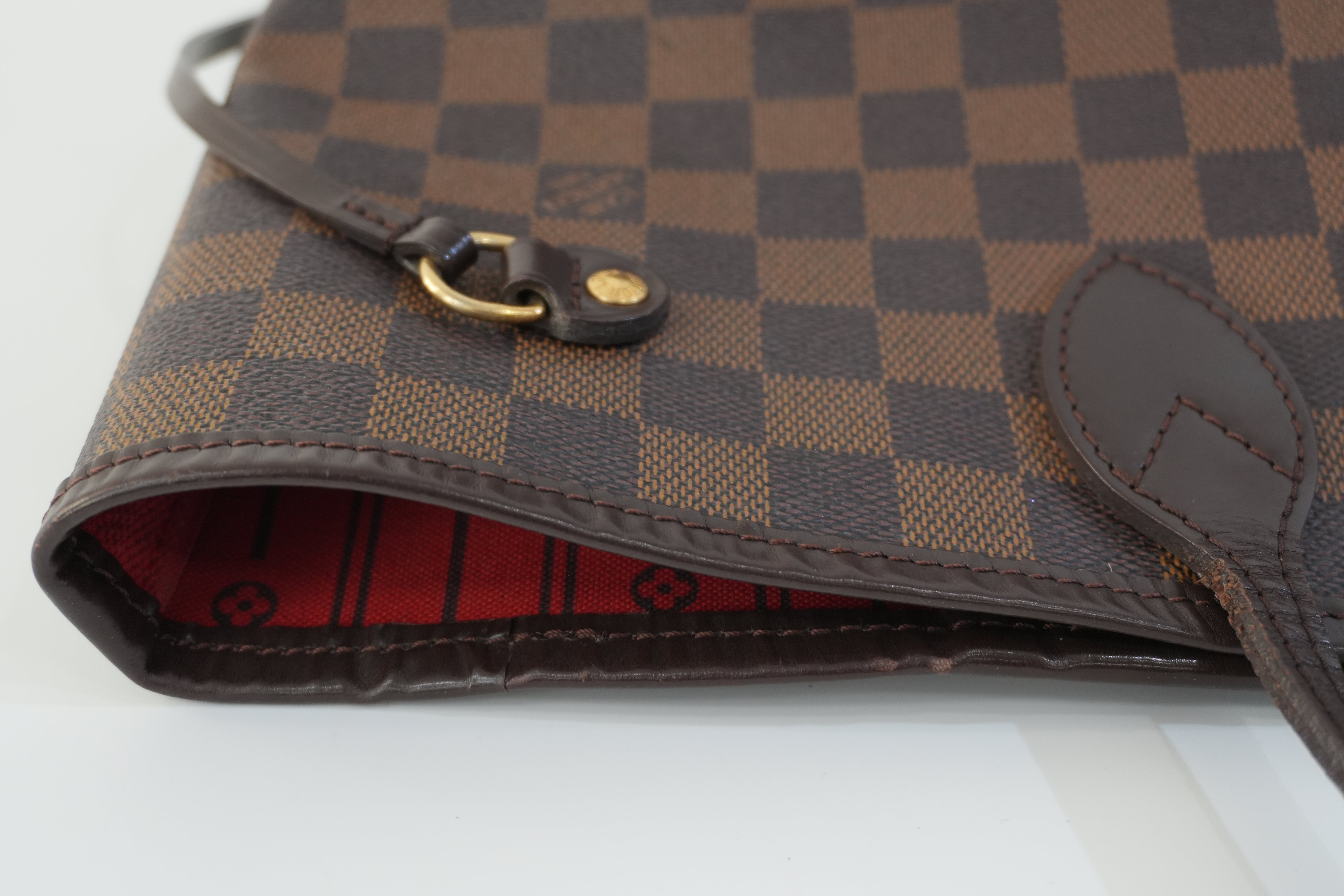 Pre-owned Louis Vuitton Damier Ebene Neverfull MM Tote Bag