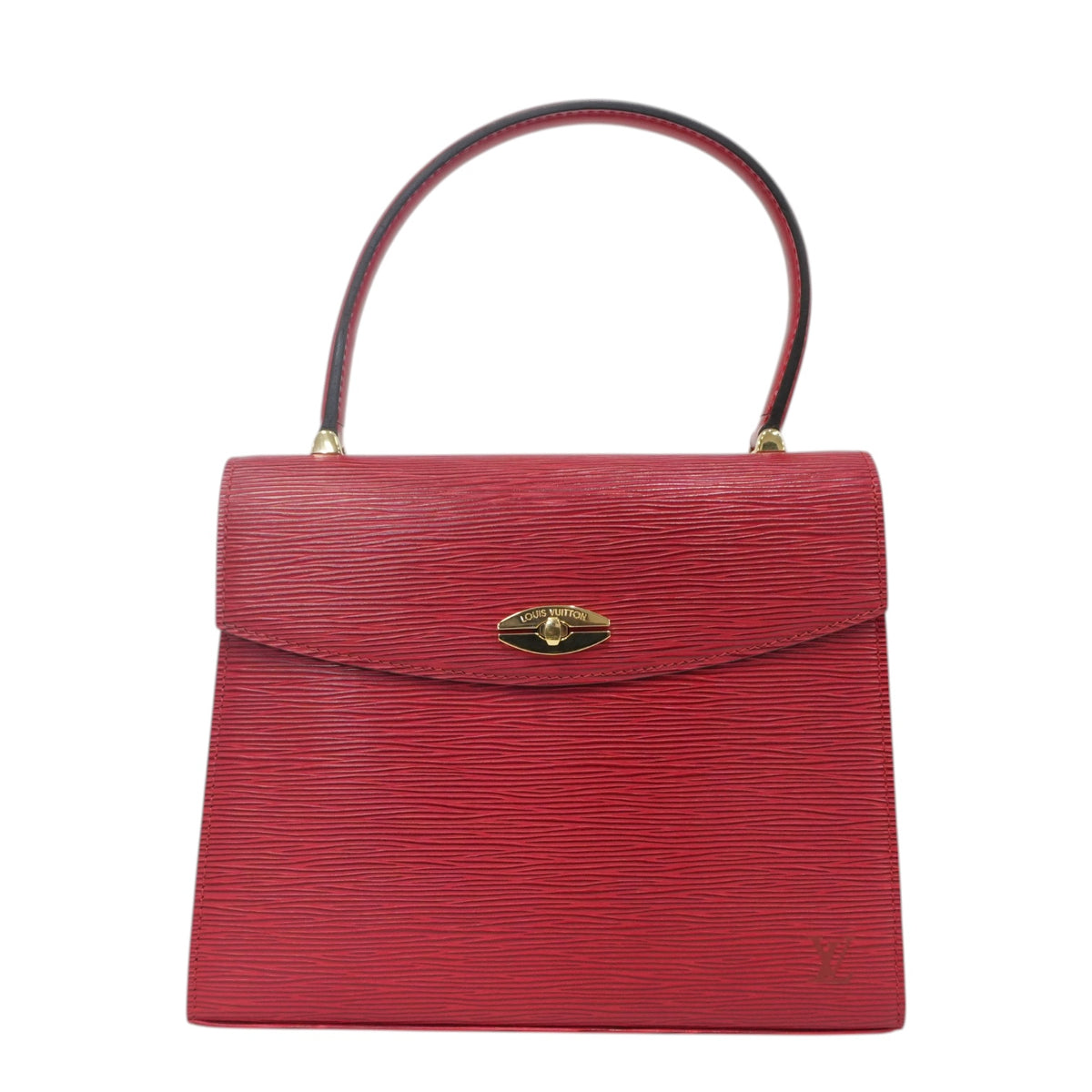 Pre-Owned Louis Vuitton Epi Malesherbe Handbag Red