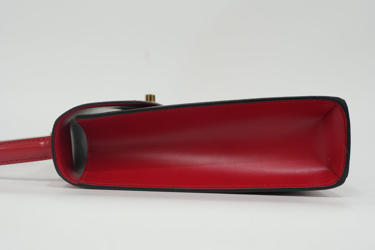 Pre-Owned Louis Vuitton Epi Malesherbe Handbag Red