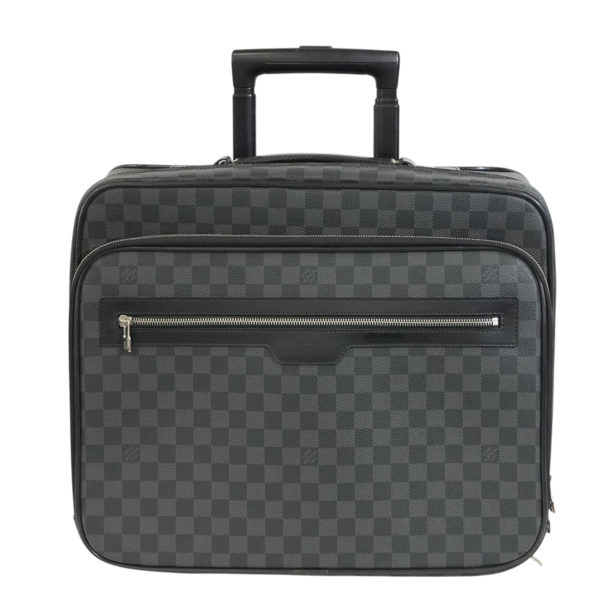 Pre-owned Louis Vuitton Damier Graphite Pilot Case Luggage