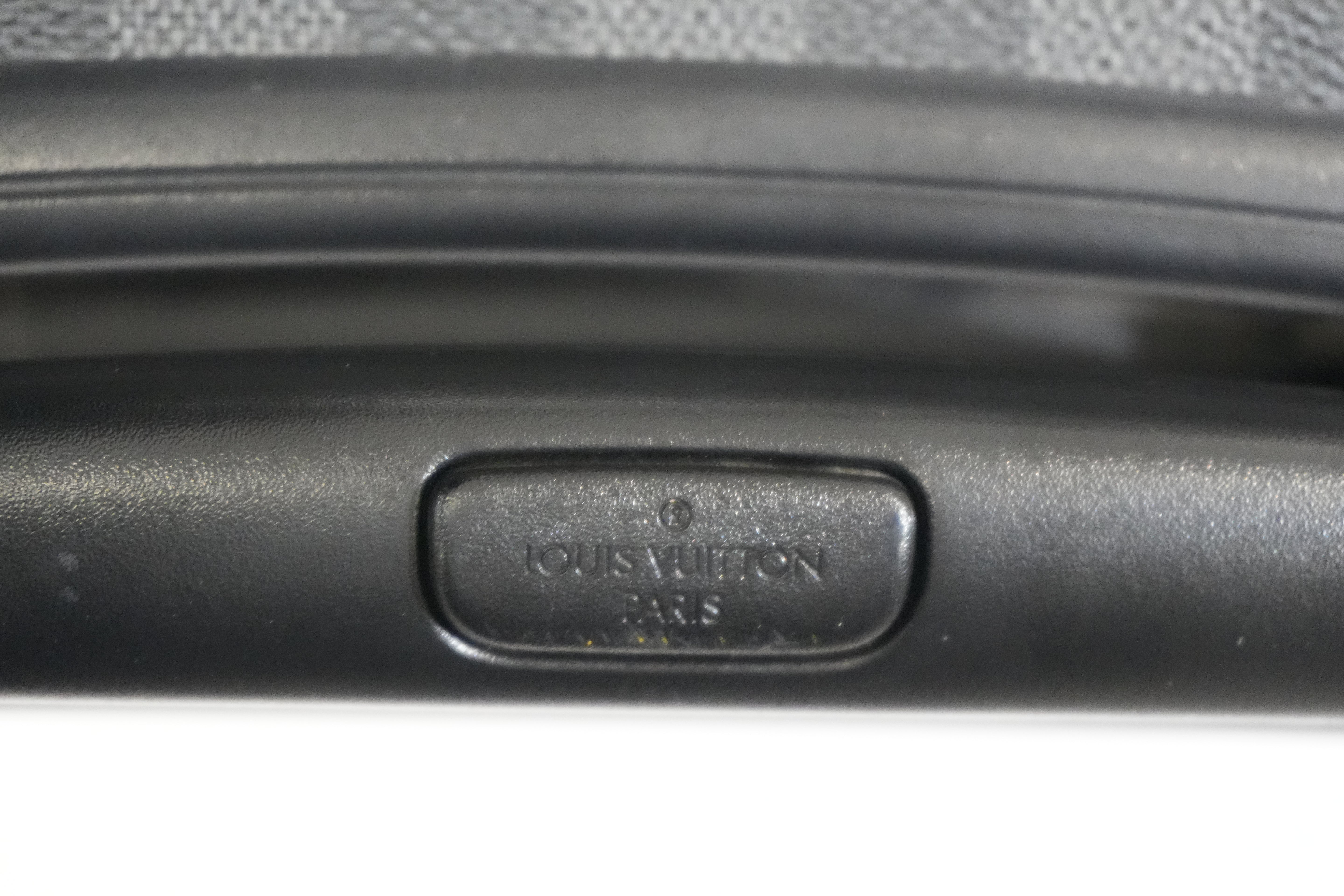 Pre-owned Louis Vuitton Damier Graphite Pilot Case Luggage