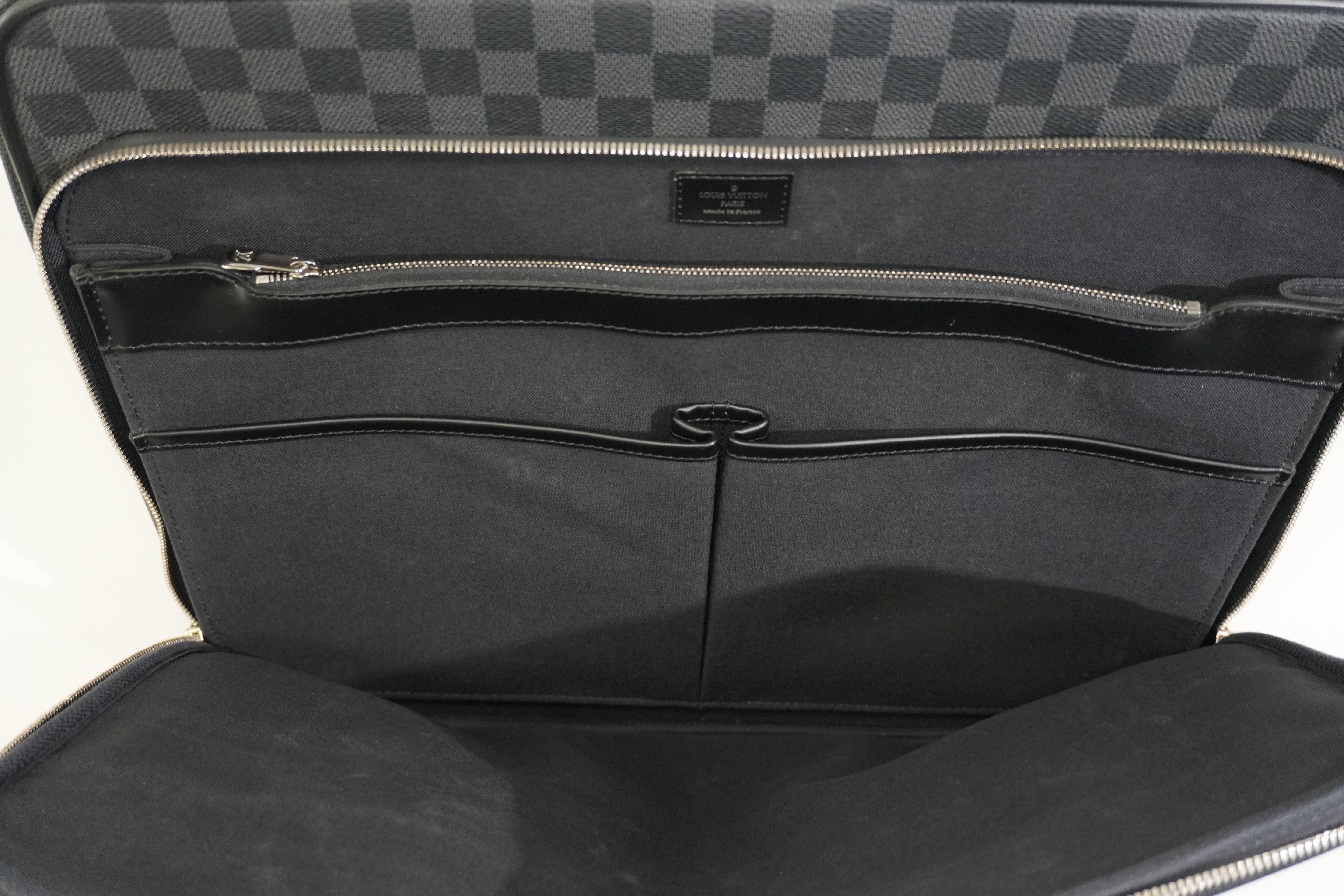Pre-owned Louis Vuitton Damier Graphite Pilot Case Luggage
