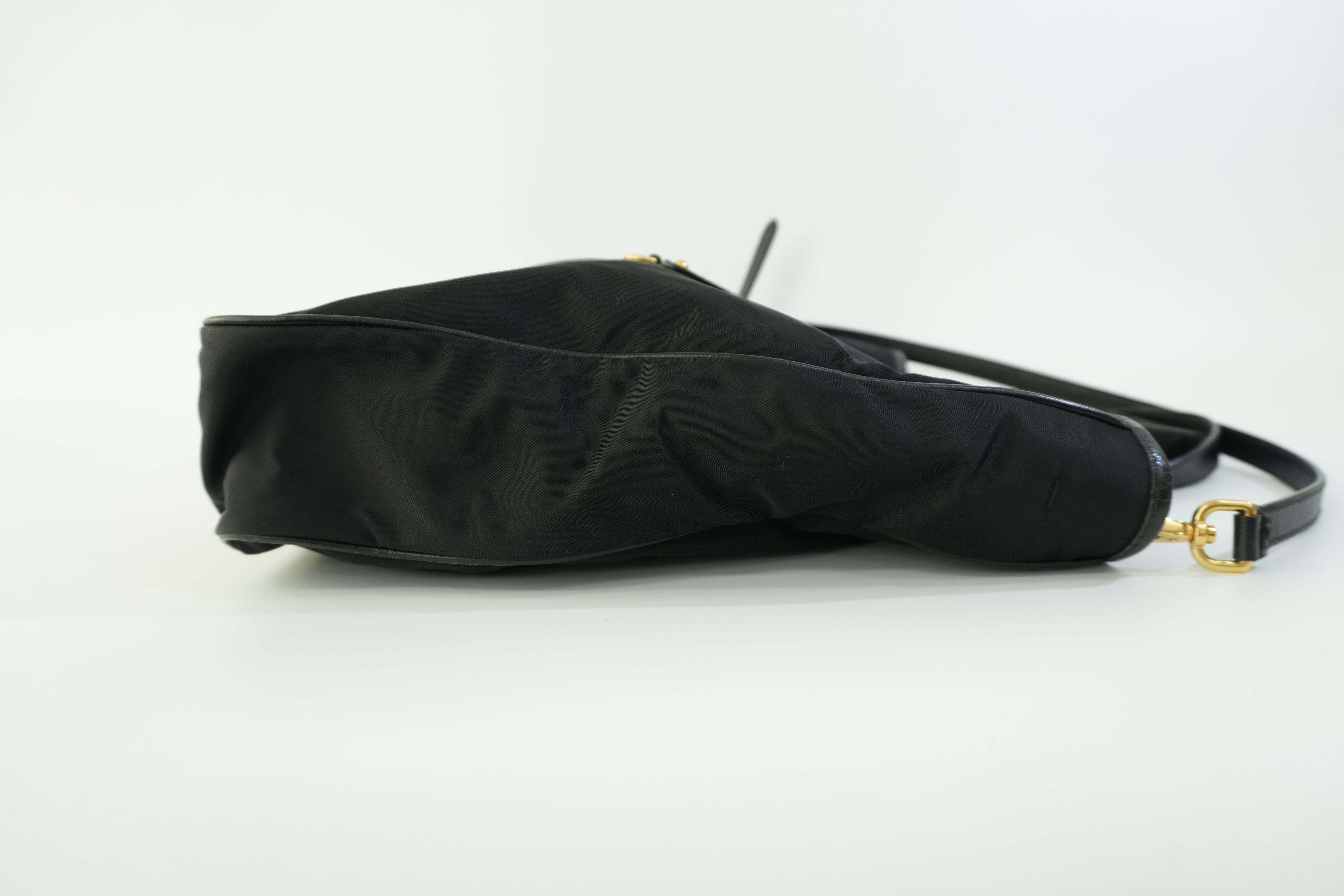 Pre-owned Prada Nylon Two Way Shoulder Bag Black