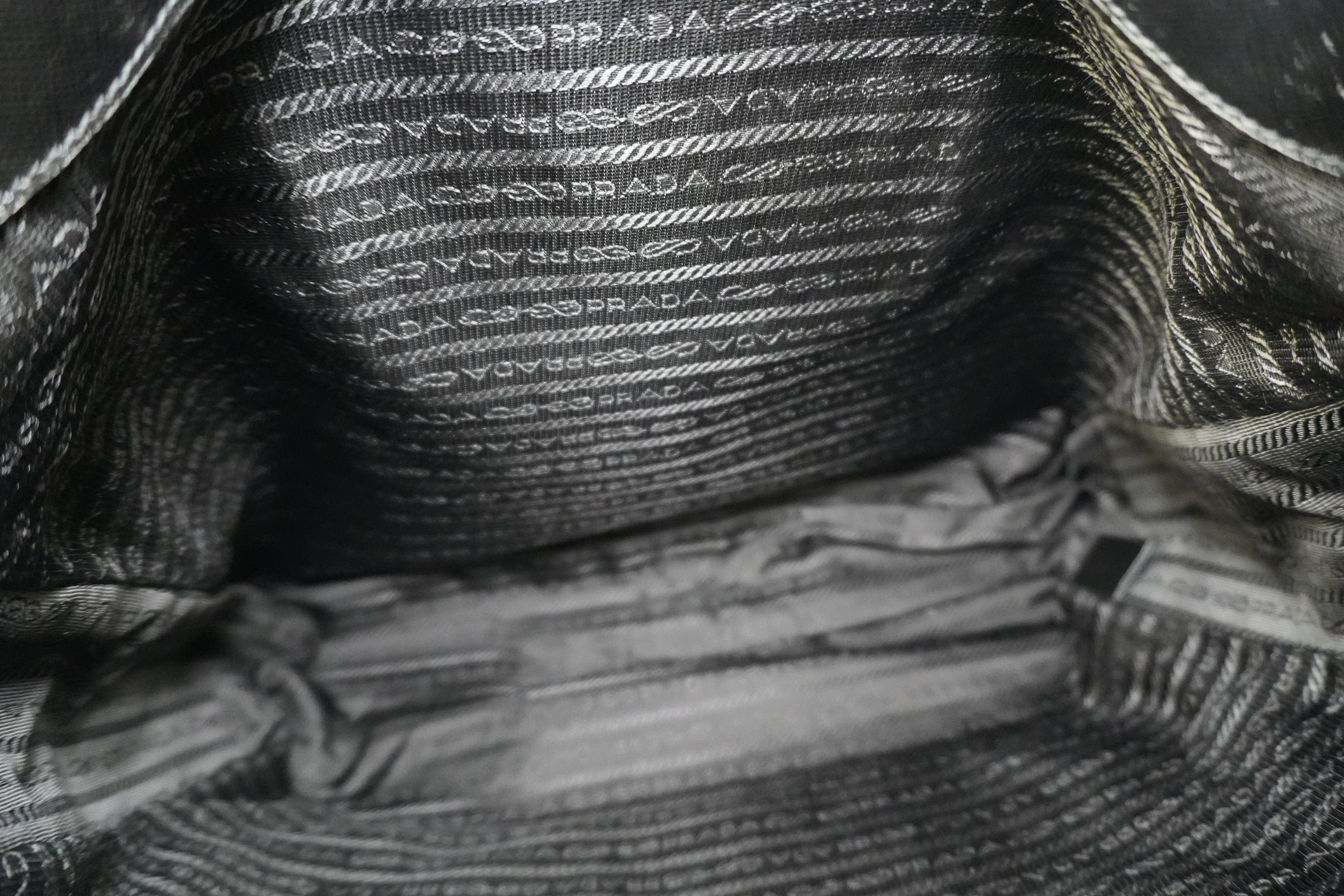 Pre-owned Prada Nylon Two Way Shoulder Bag Black