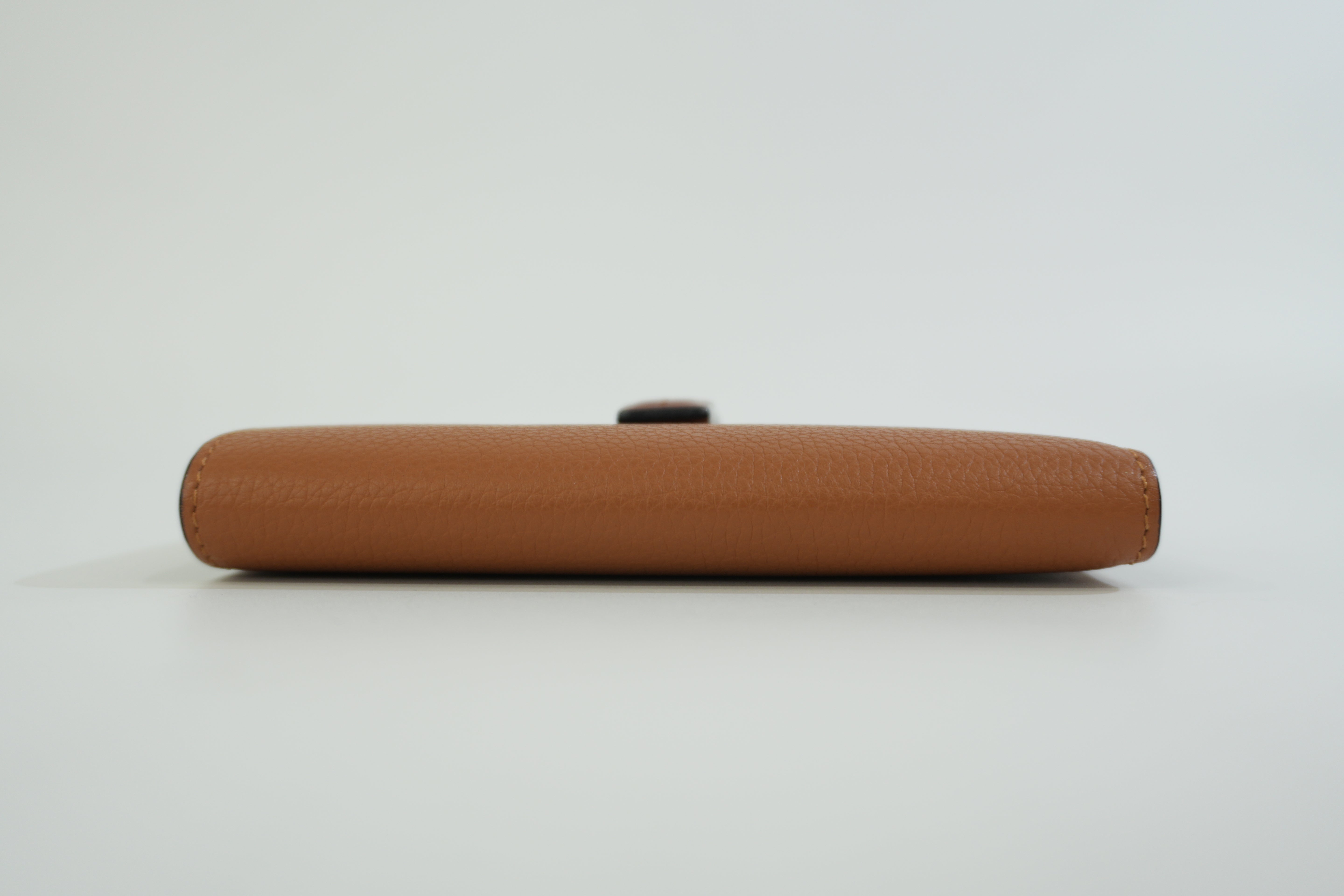 Pre-owned Loewe Leather Cover Wallet Brown