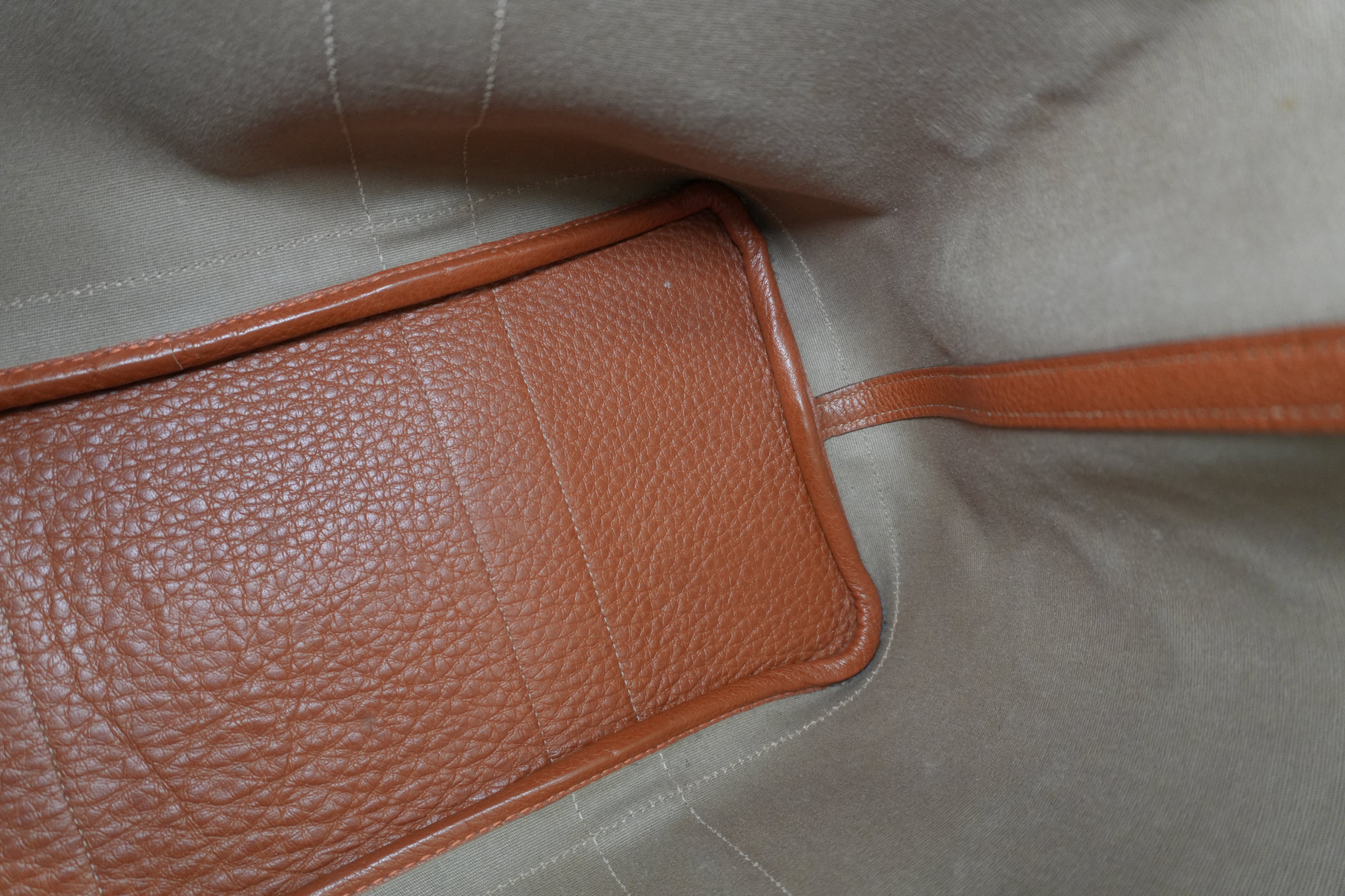 Hermes Garden Party Canvas Orange Used