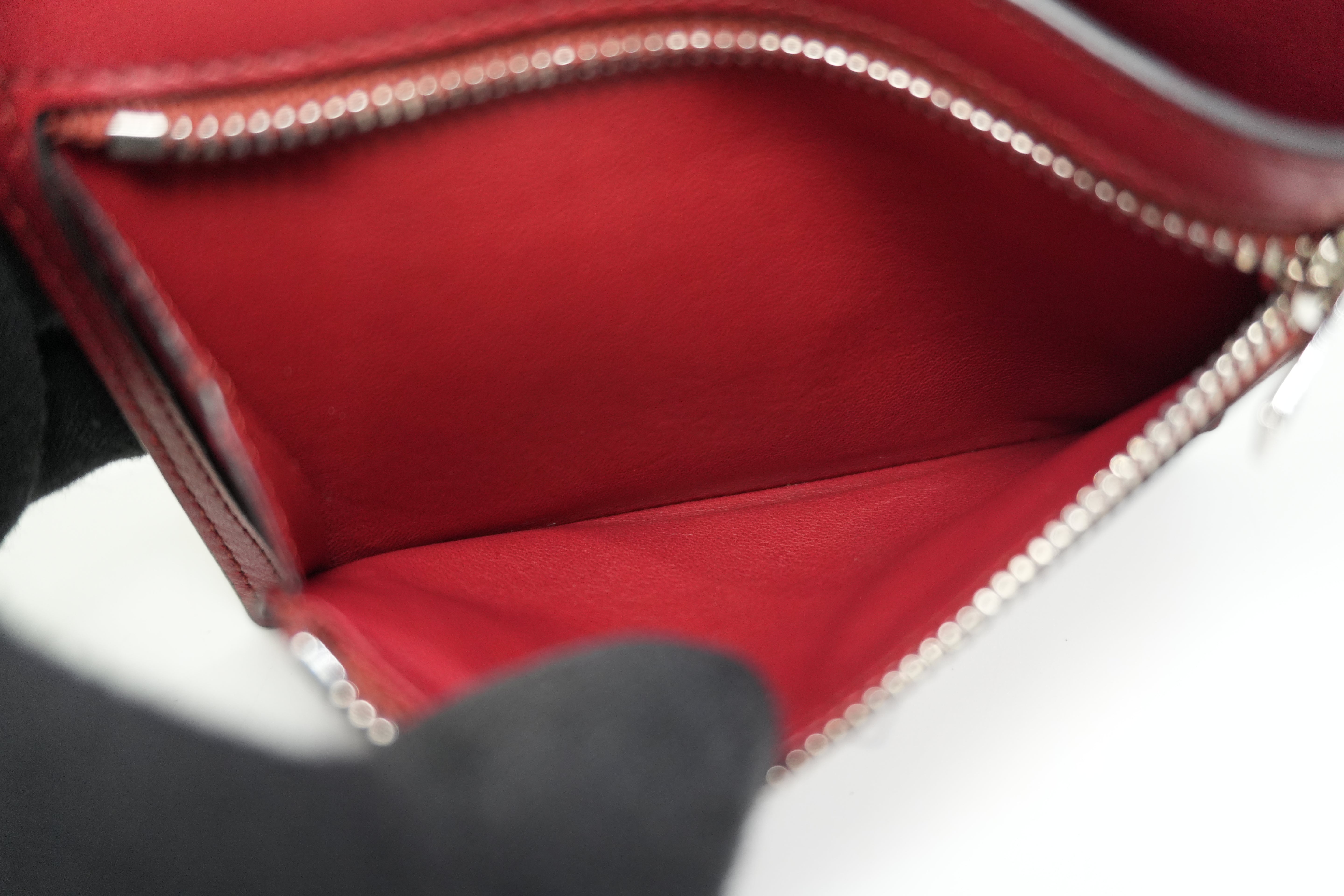 Pre-owned Loewe Leather Cover Wallet Brown