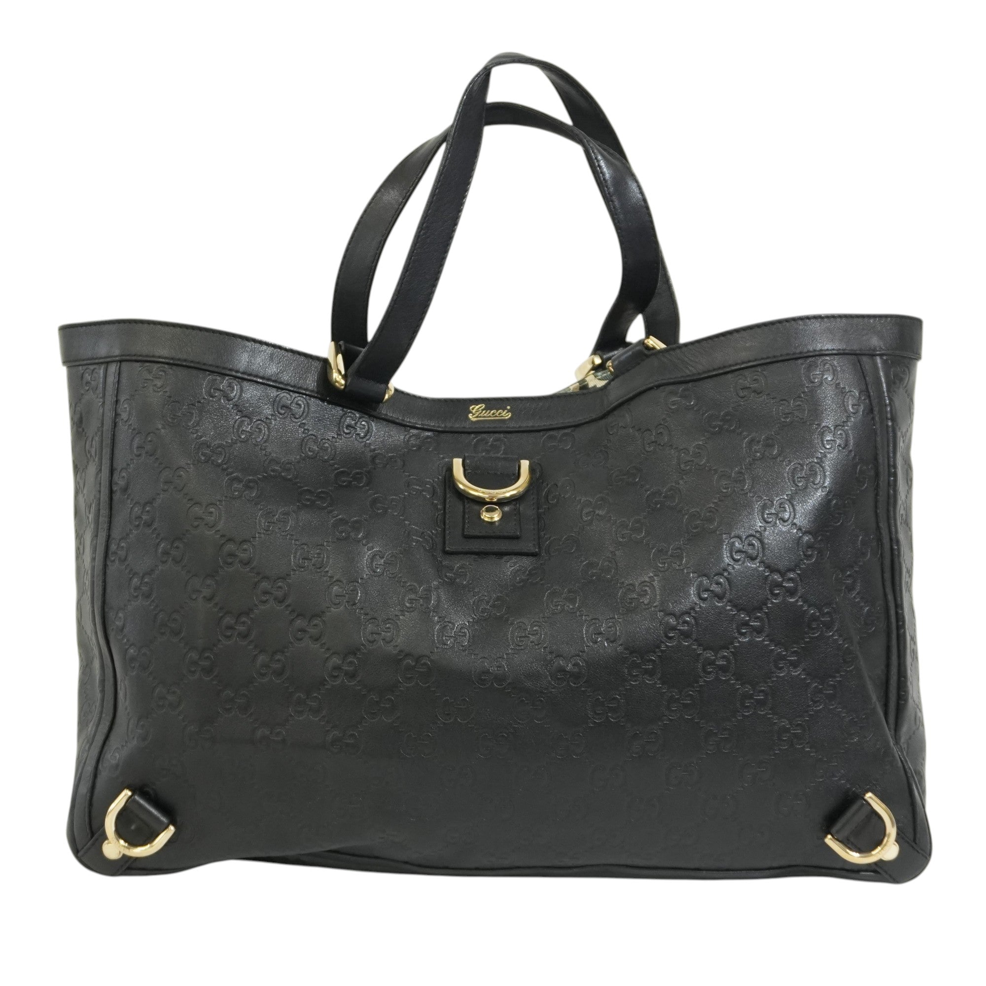 Pre-owned Gucci Abbey Tote Bag Black