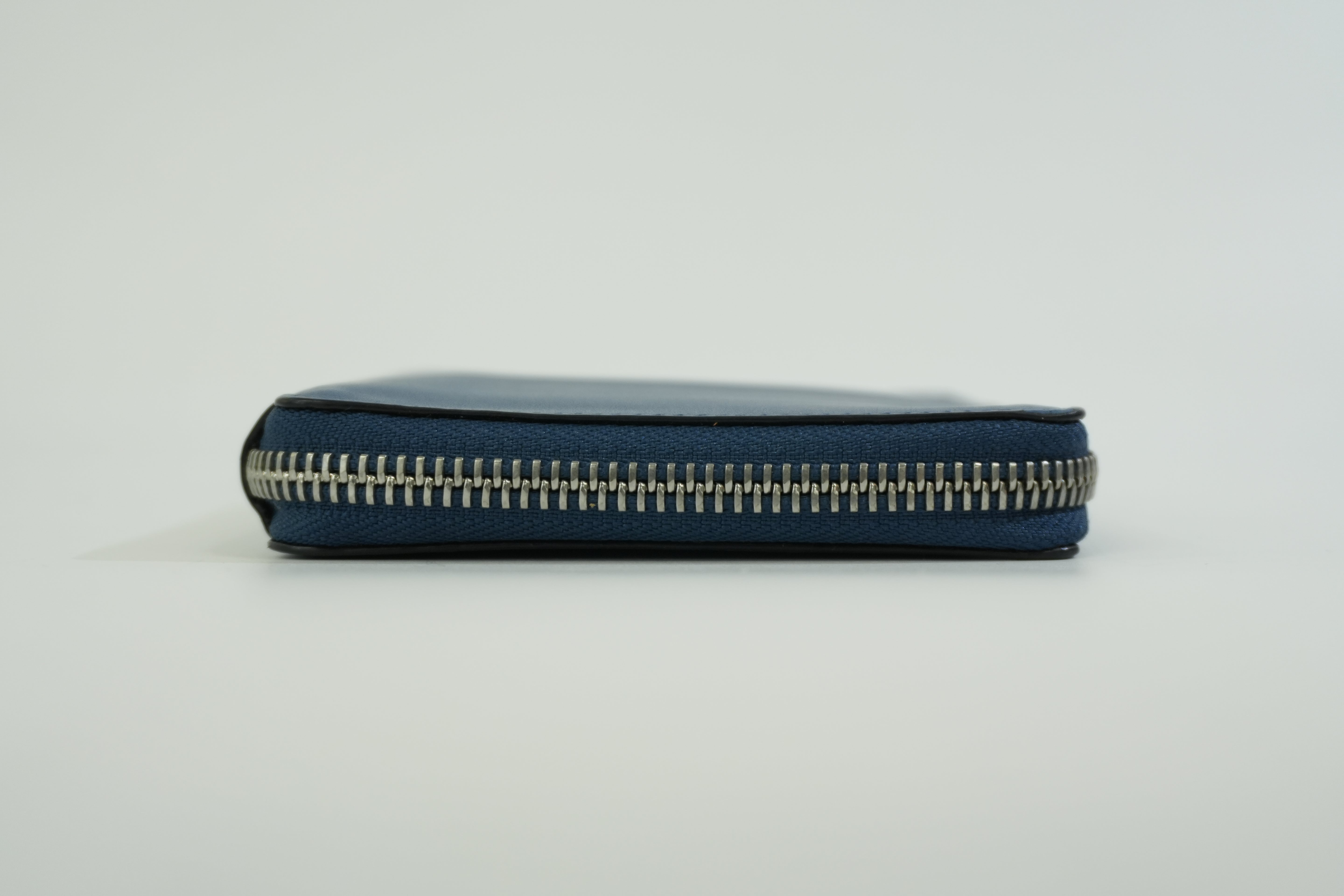 Pre-owned Loewe Leather Compact Wallet Blue