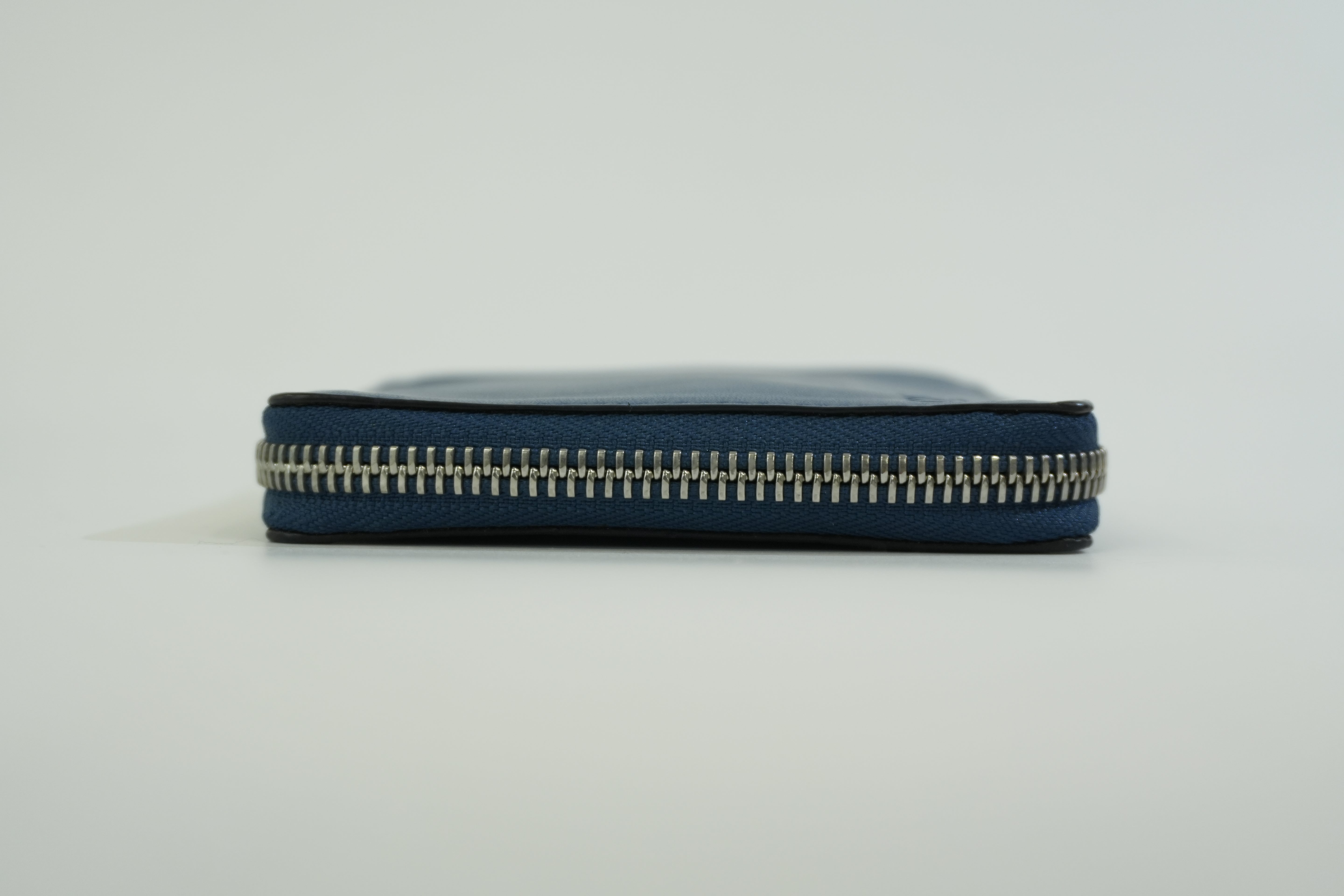 Pre-owned Loewe Leather Compact Wallet Blue