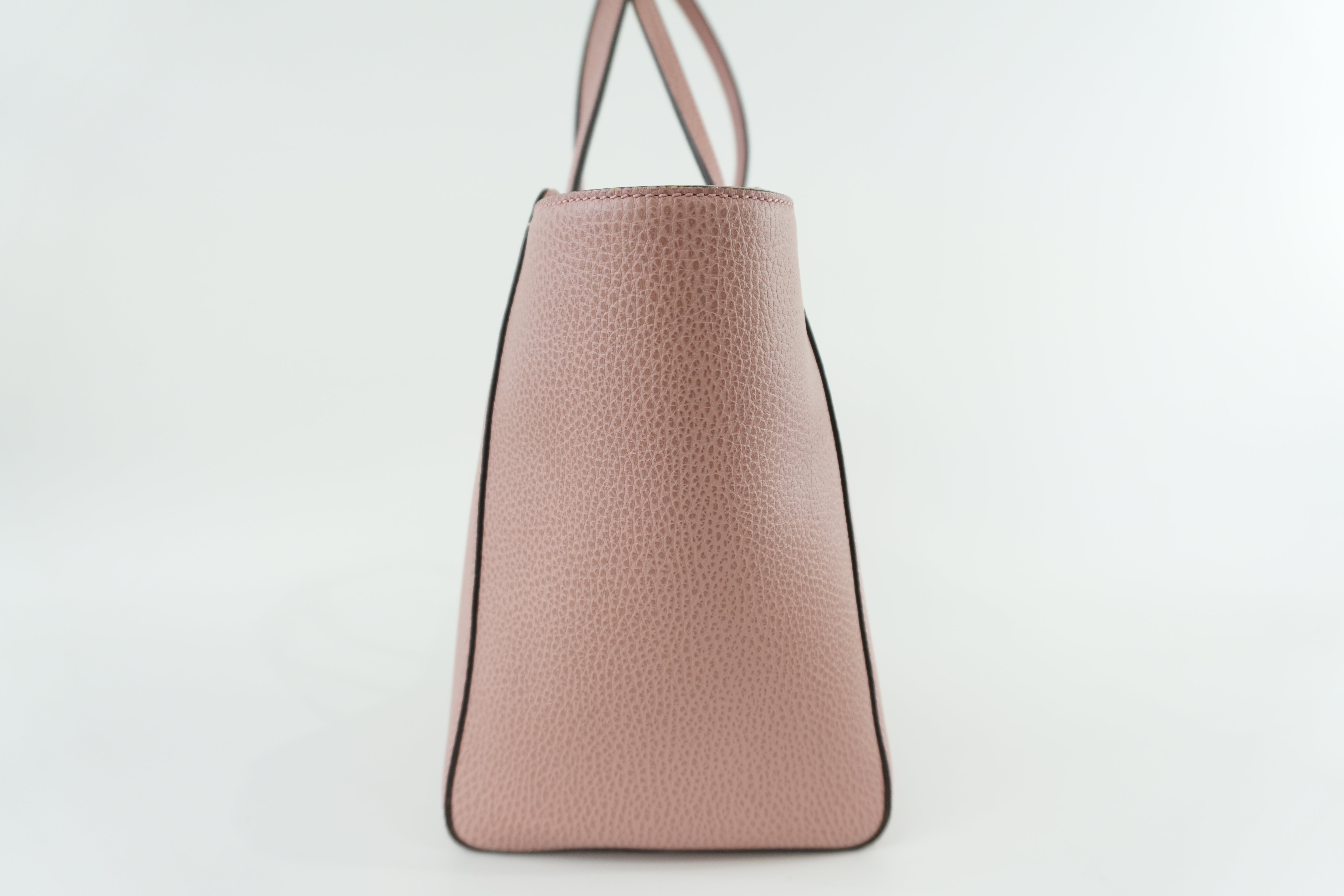 Gucci Swing Tote Bag Pink Leather Used