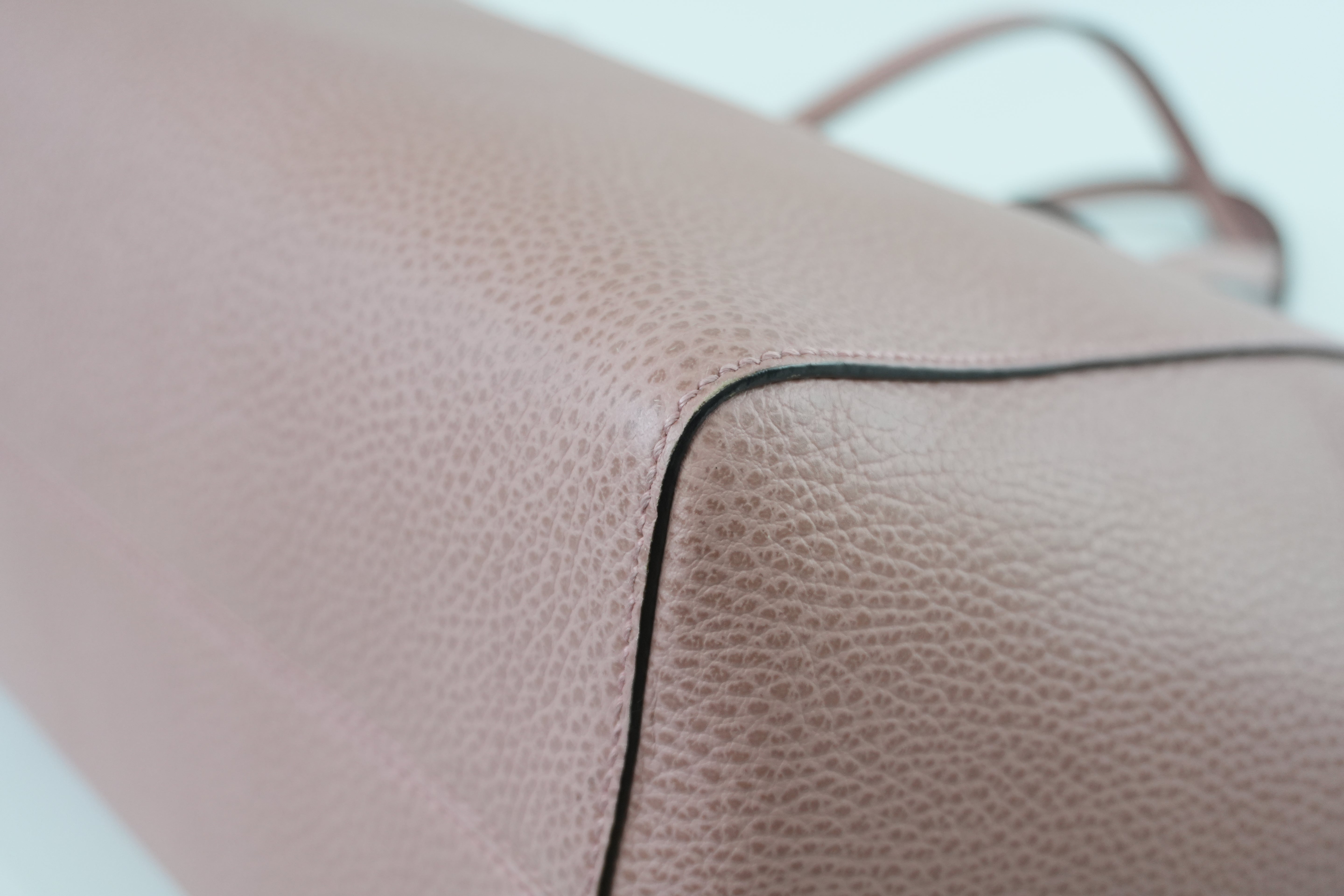 Gucci Swing Tote Bag Pink Leather Used