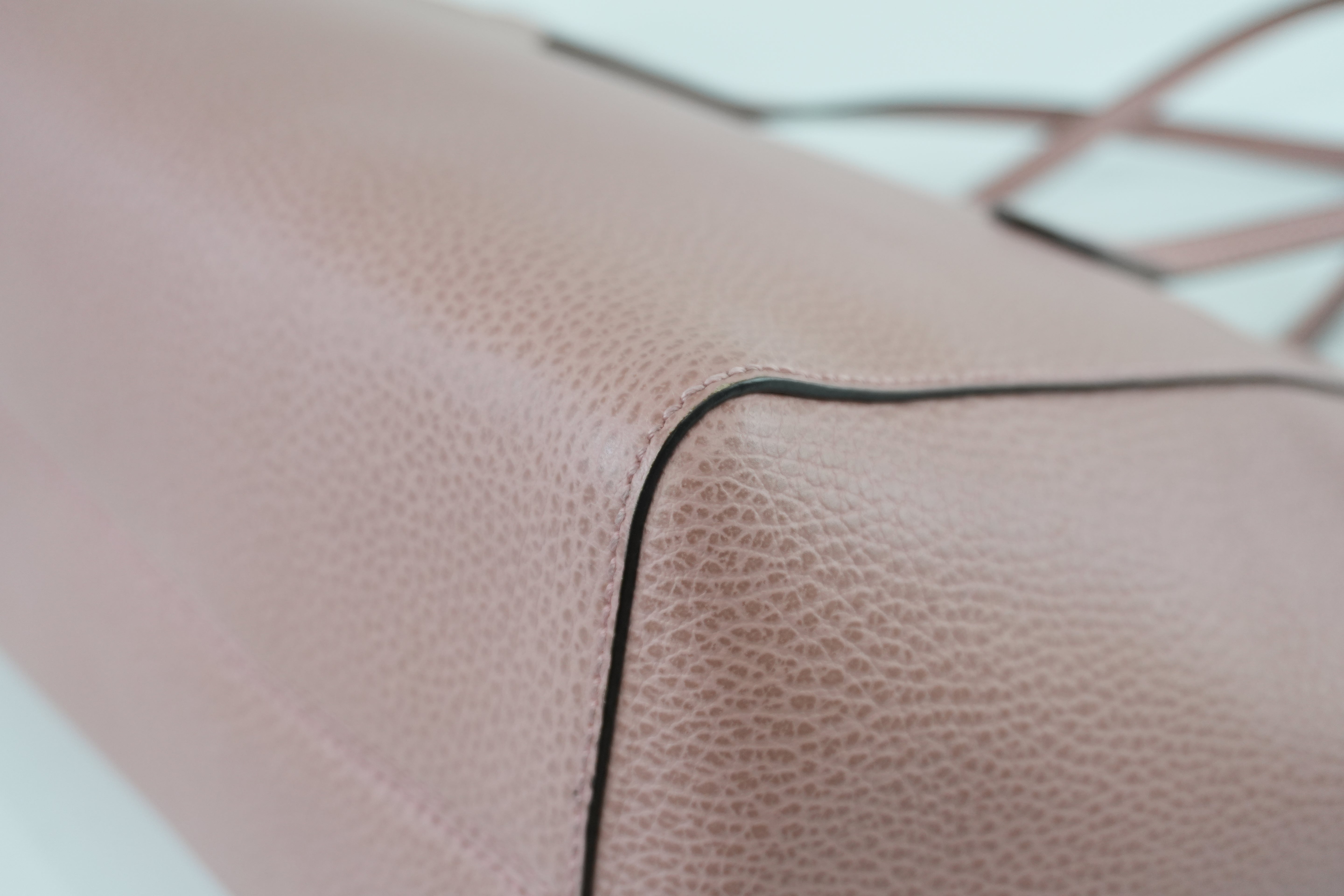 Gucci Swing Tote Bag Pink Leather Used