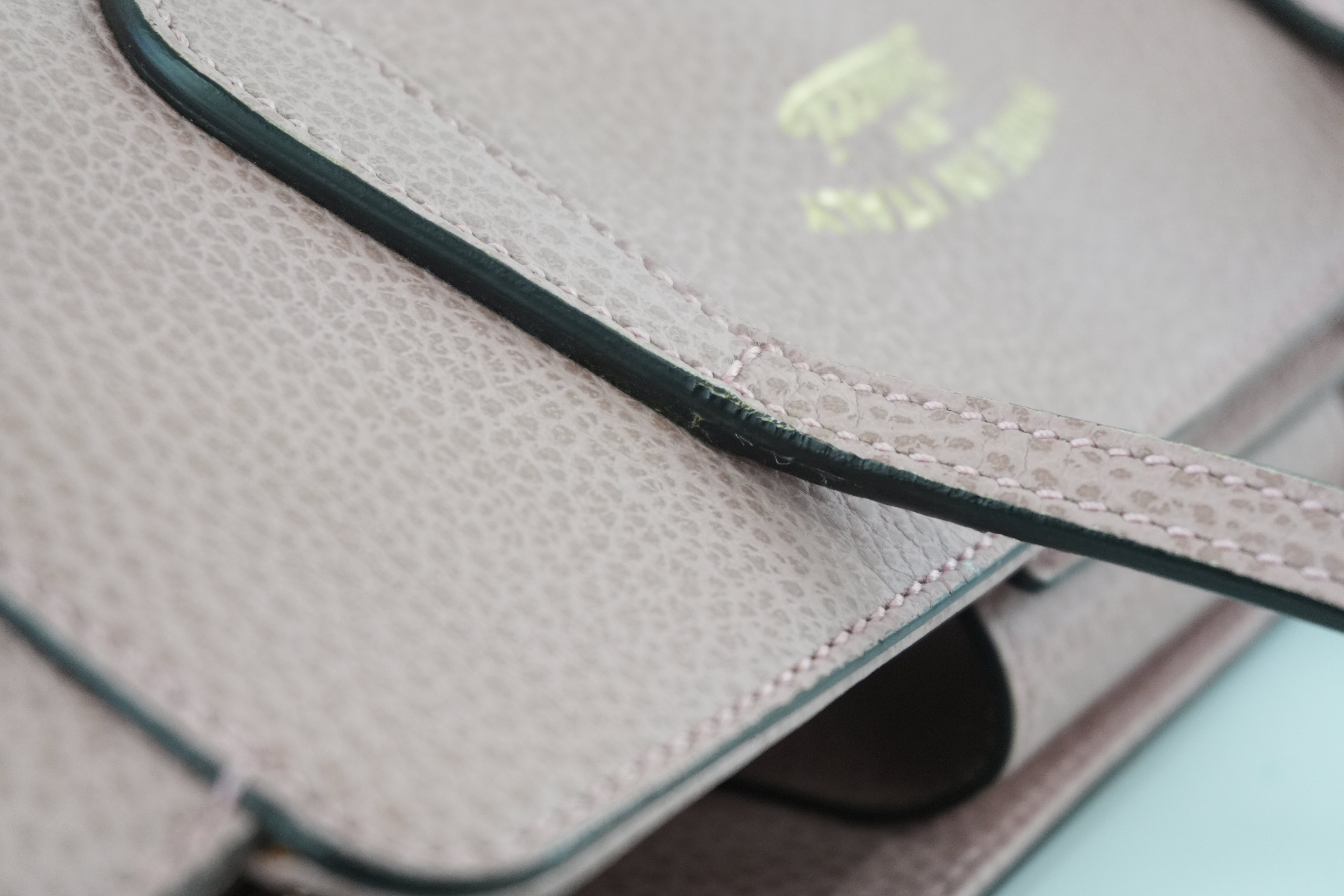 Gucci Swing Tote Bag Pink Leather Used