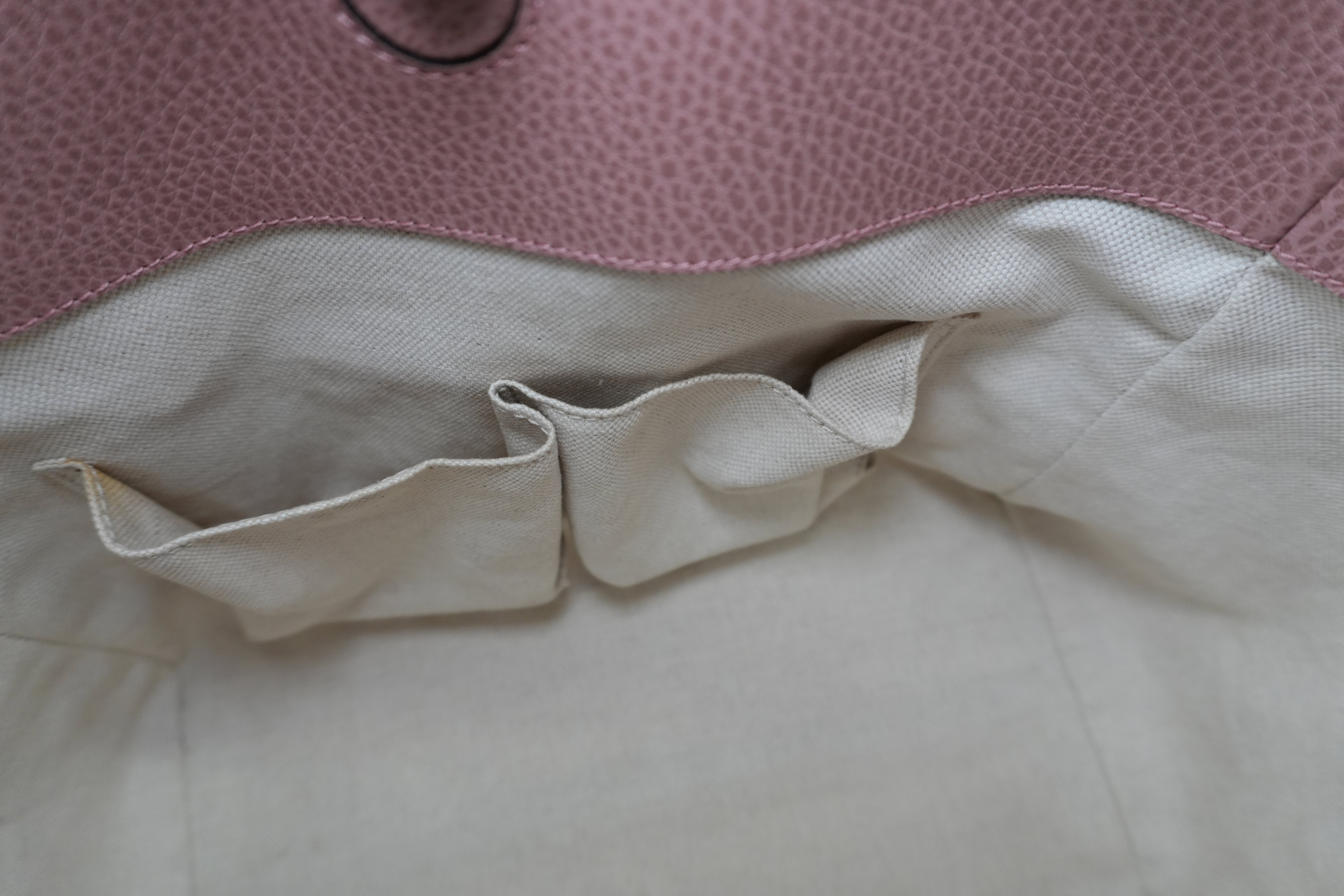 Gucci Swing Tote Bag Pink Leather Used