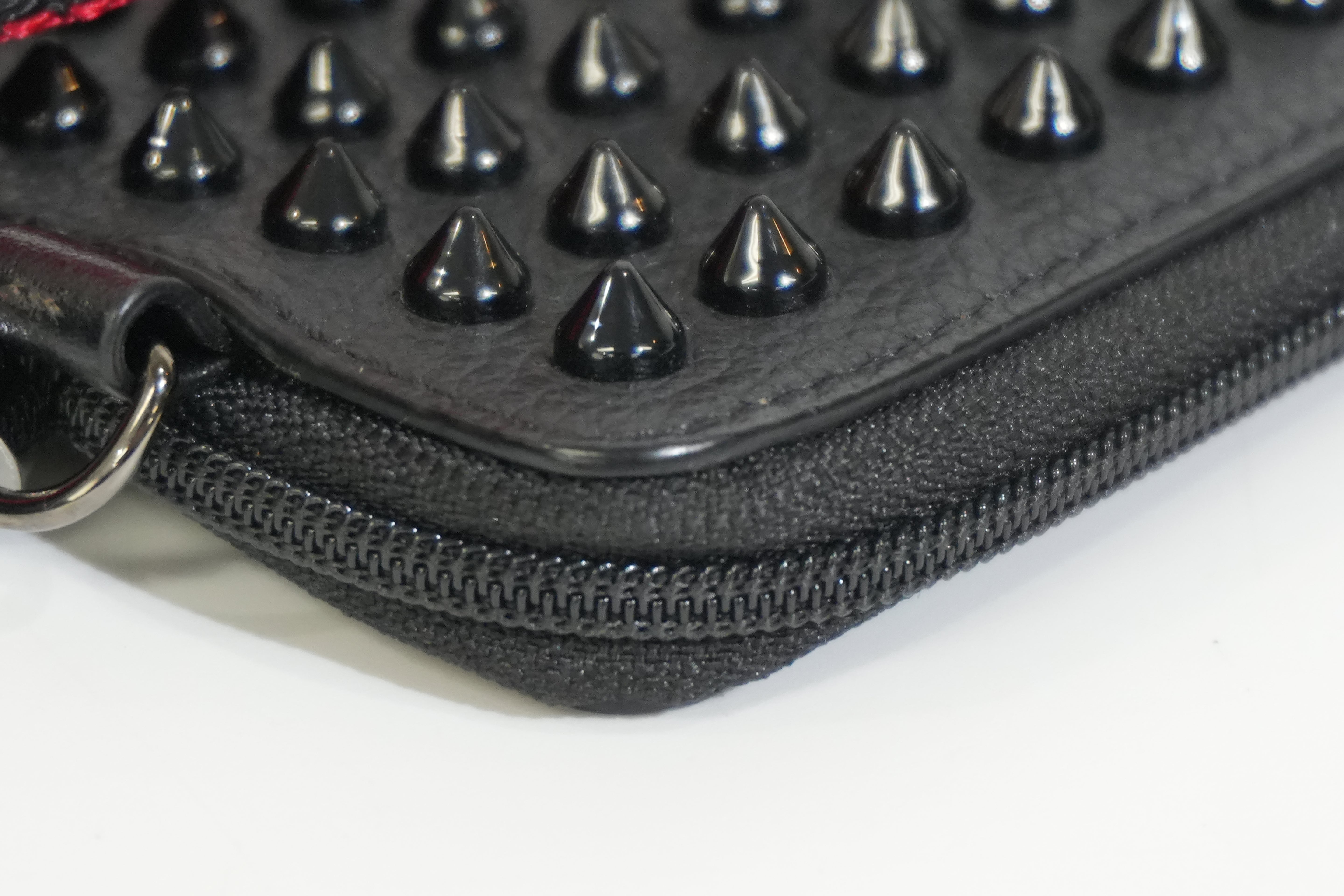 Pre-owned Louboutin Studded Crossbody Bag Black