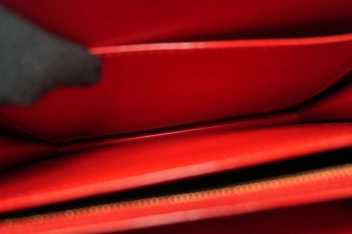 Louis Vuitton Epi Capuchin Shoulder Bag Red