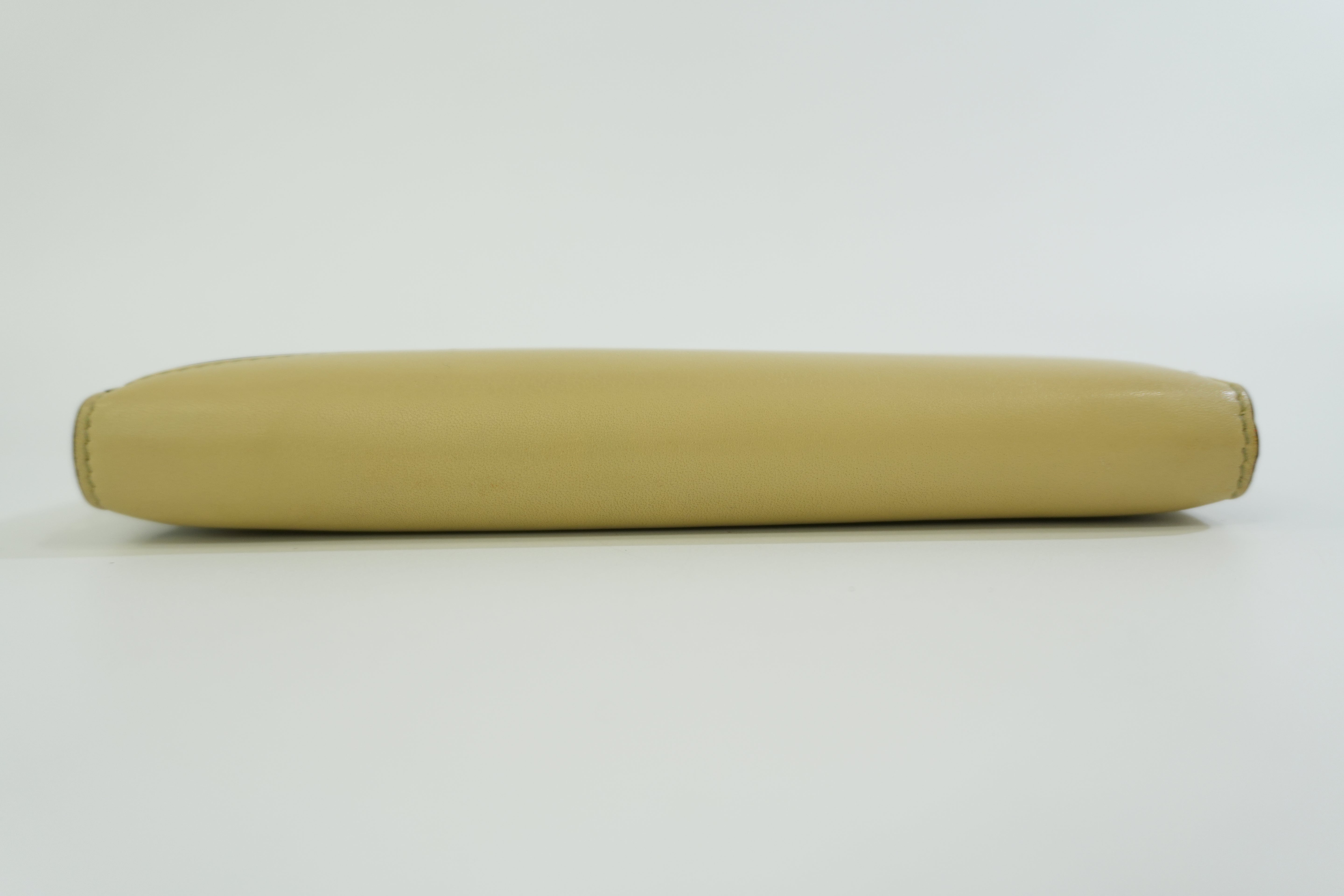 Pre-owned Loewe Leather Zippy Long Wallet Green