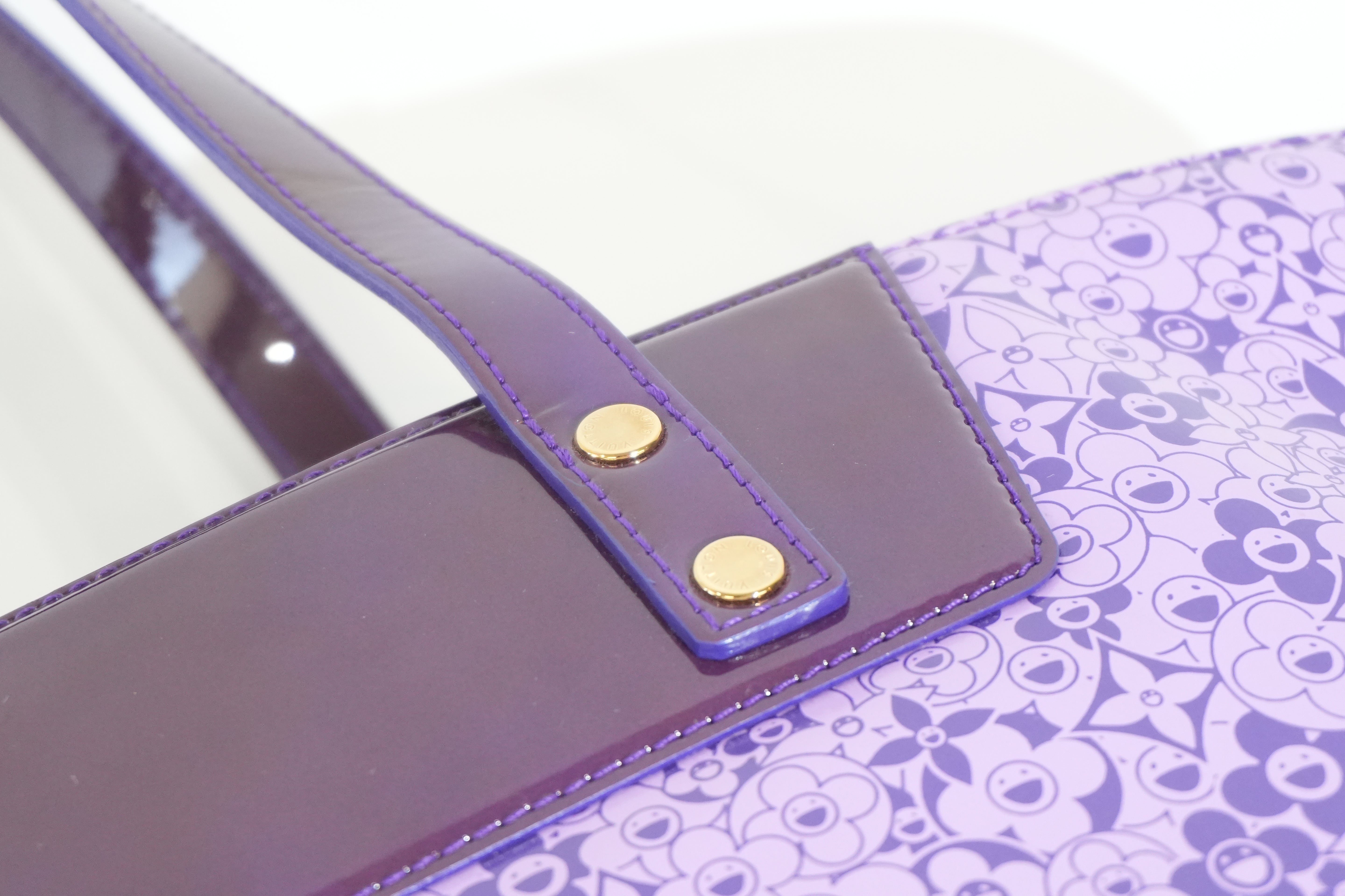Pre-owned Louis Vuitton Limited Edition Murakami Cosmic Blossom PM Purple