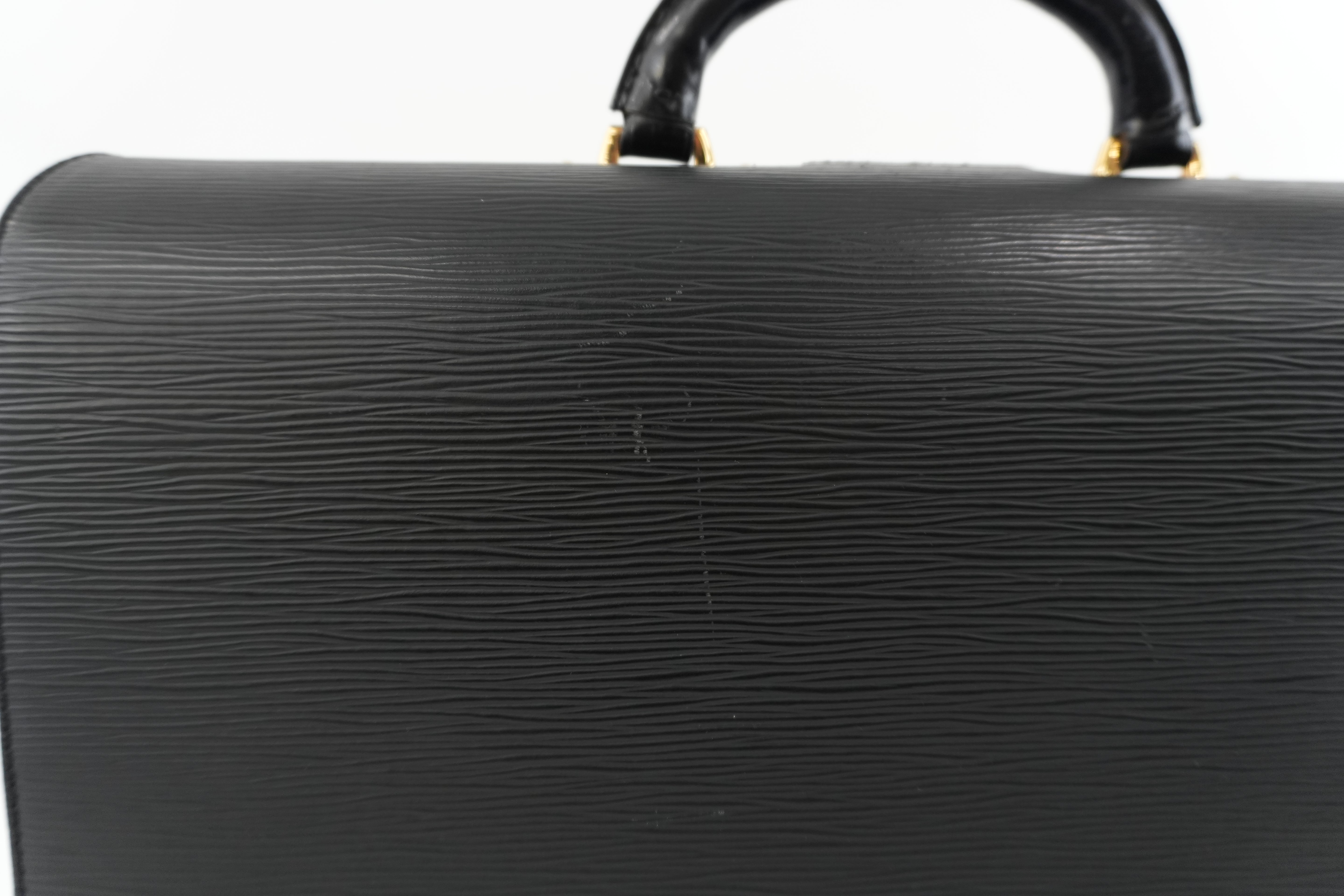 Louis Vuitton Briefcase Epi Black Used