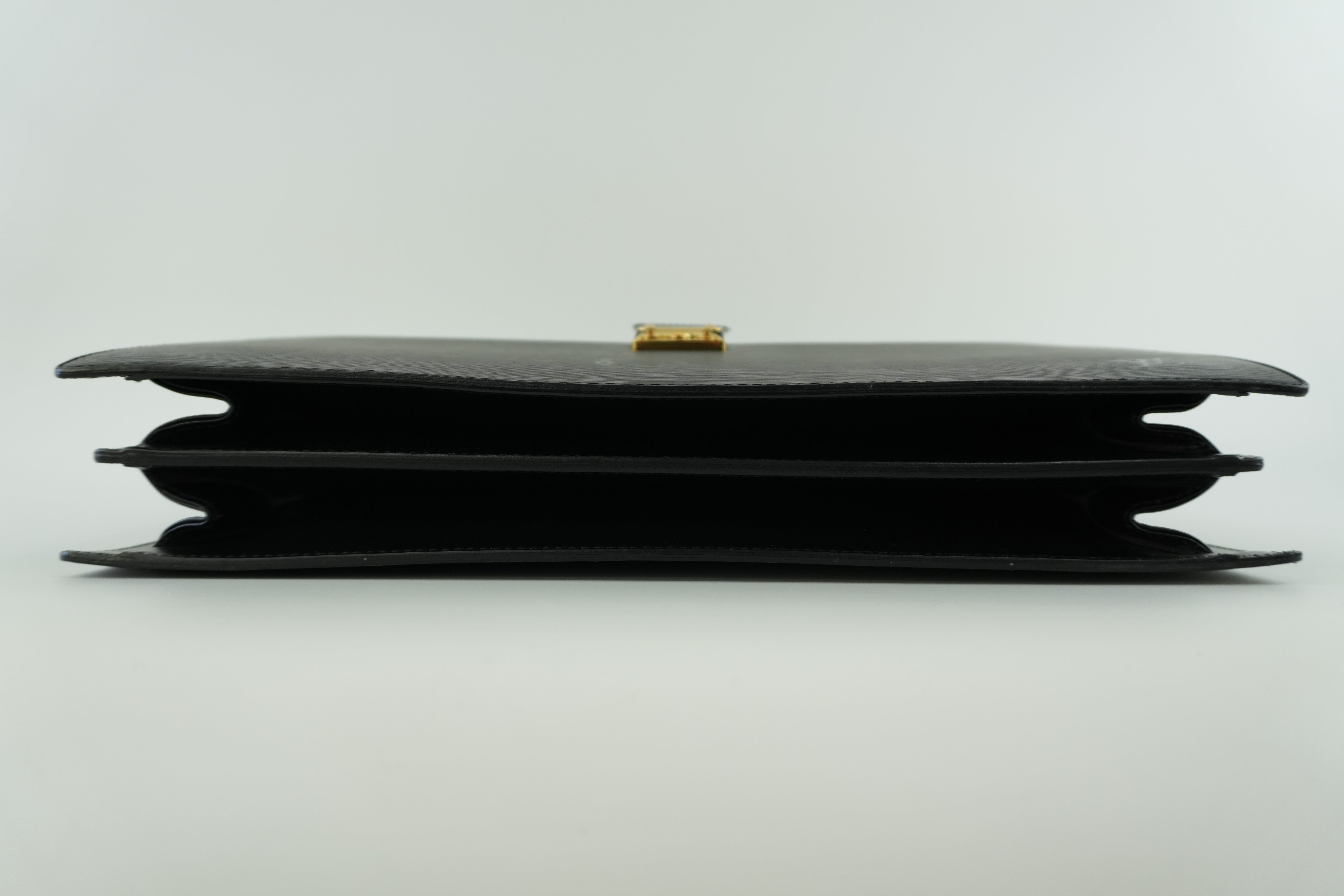 Louis Vuitton Briefcase Epi Black Used