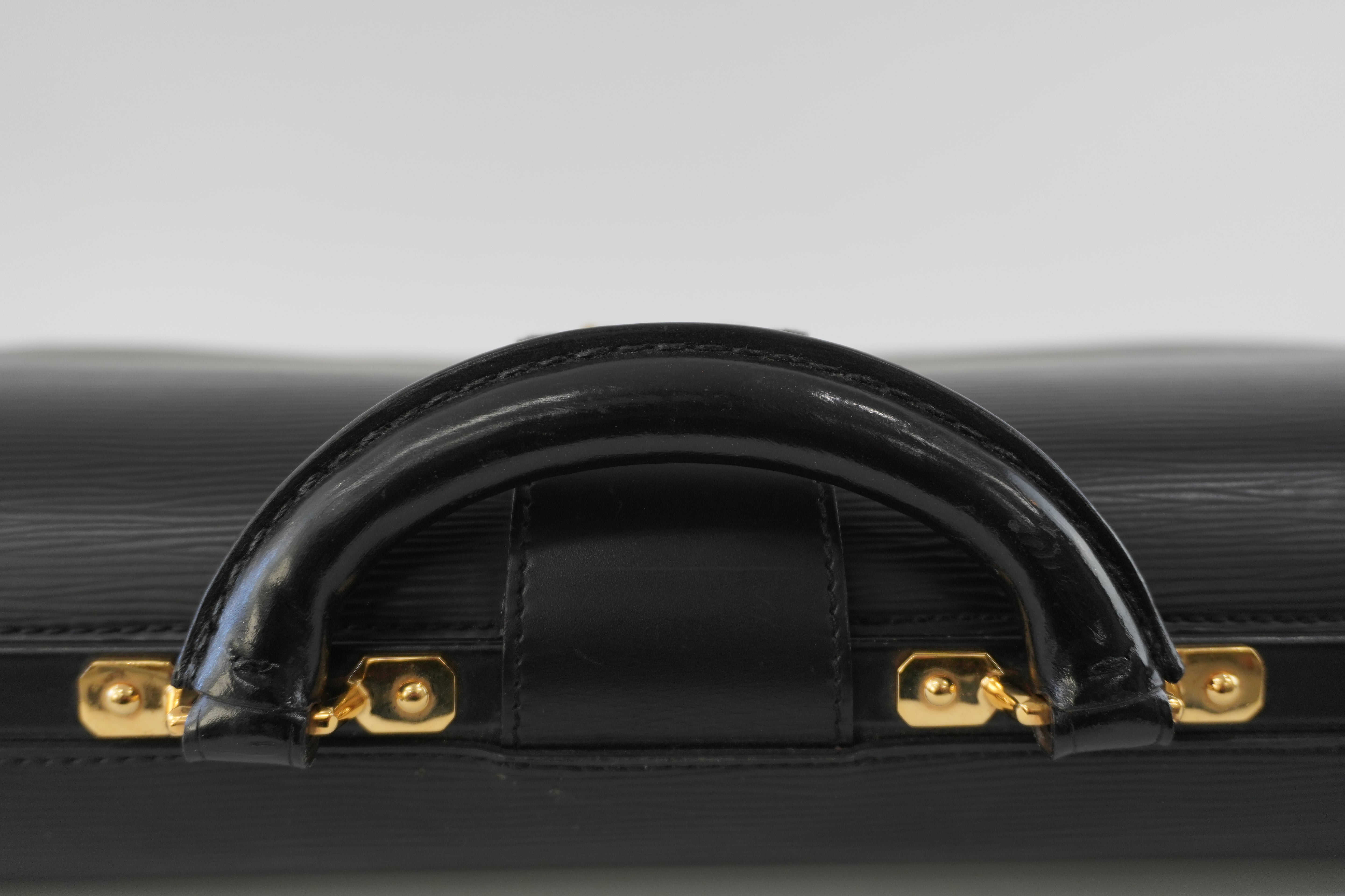 Louis Vuitton Briefcase Epi Black Used