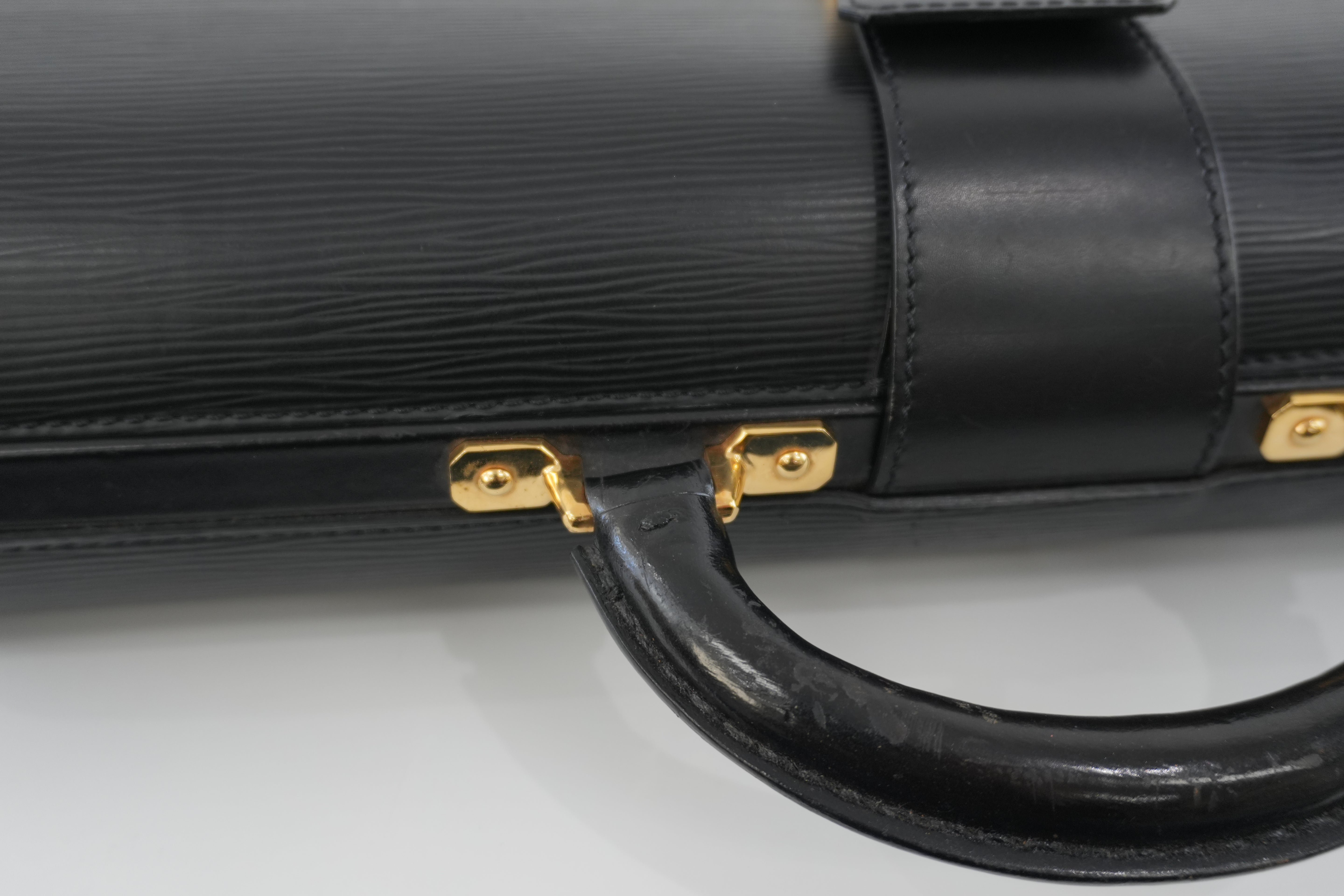 Louis Vuitton Briefcase Epi Black Used