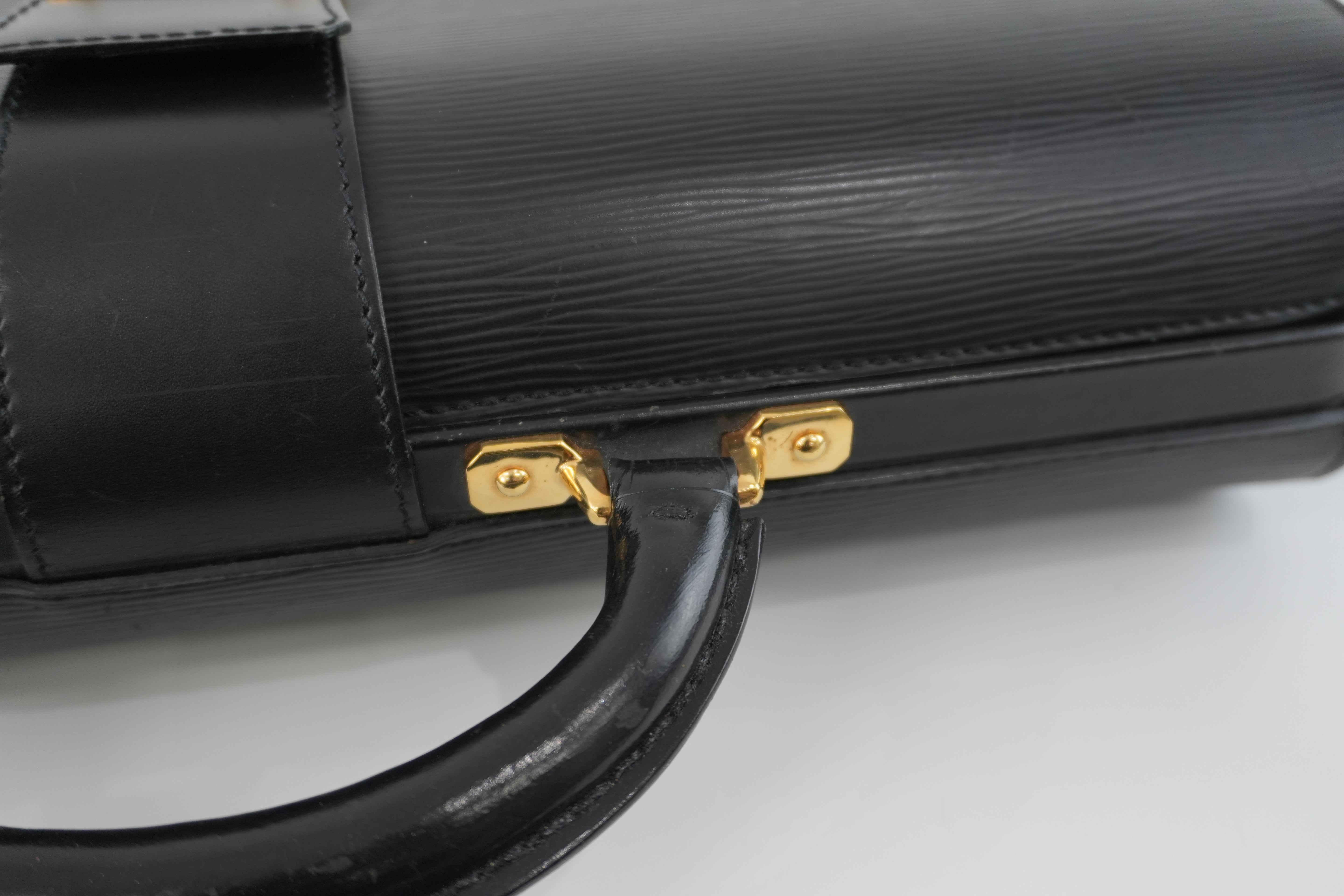 Louis Vuitton Briefcase Epi Black Used