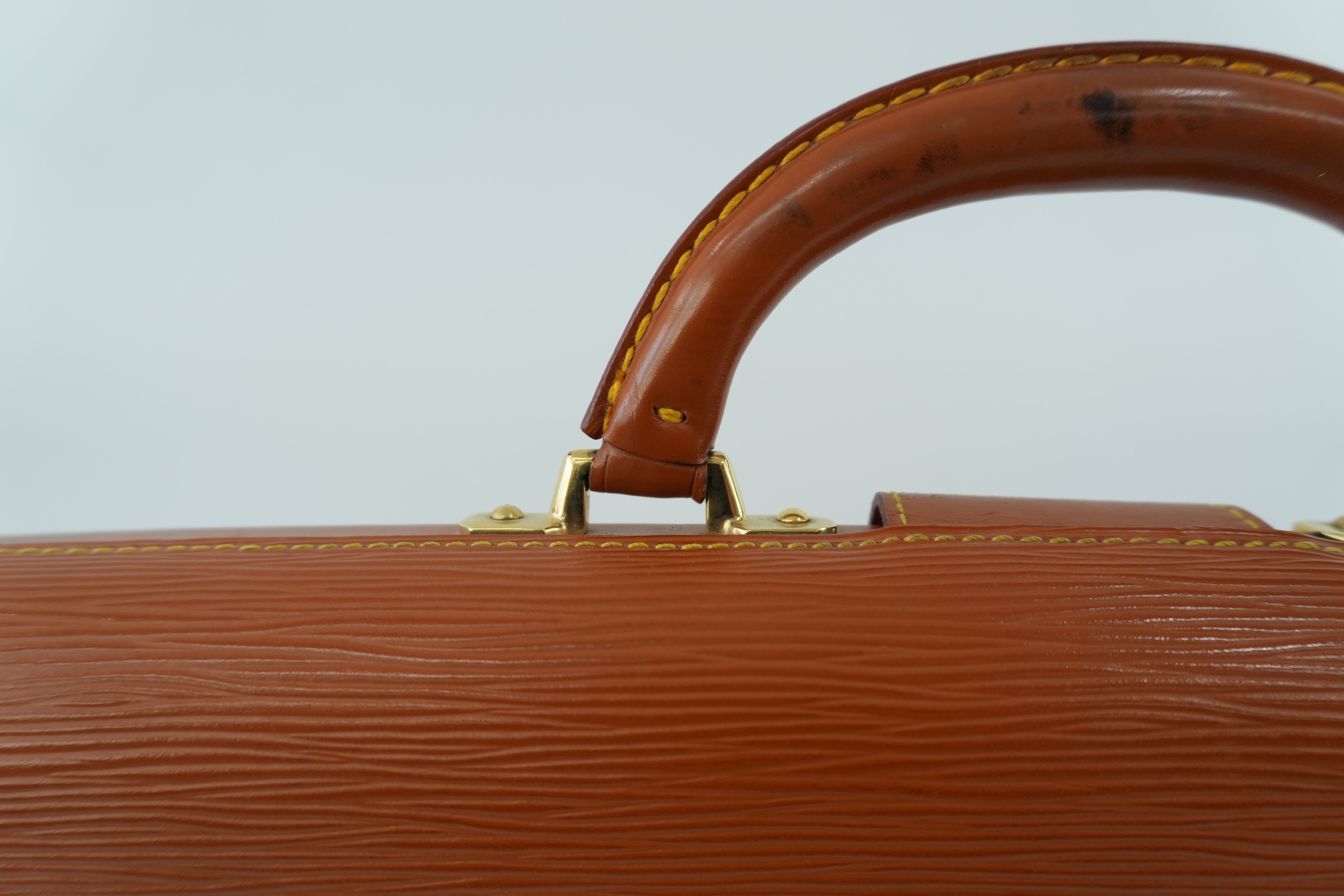 Louis Vuitton Briefcase Epi Kenya Brown Used