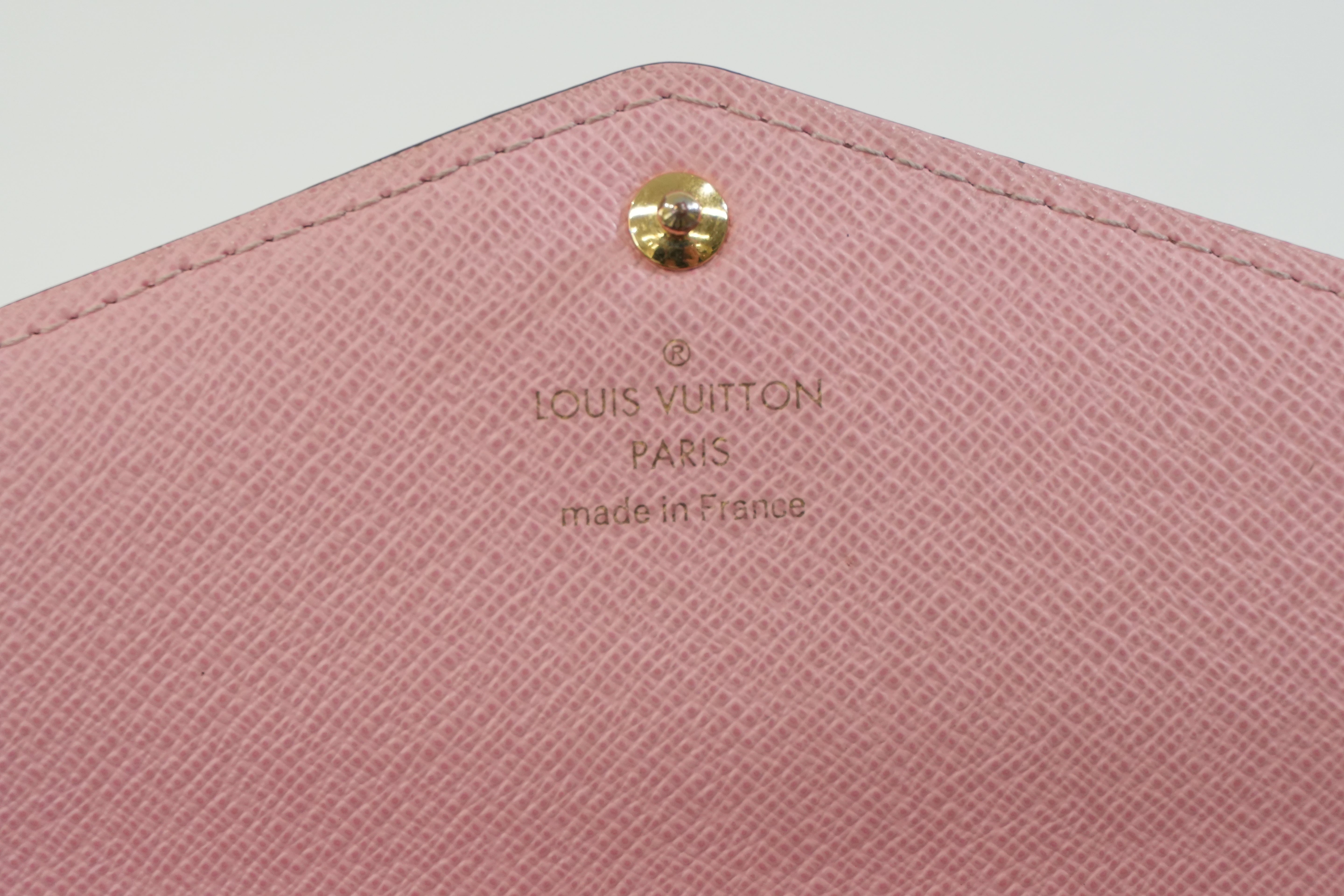 Pre-owned Louis Vuitton Monogram Sarah Wallet Flower