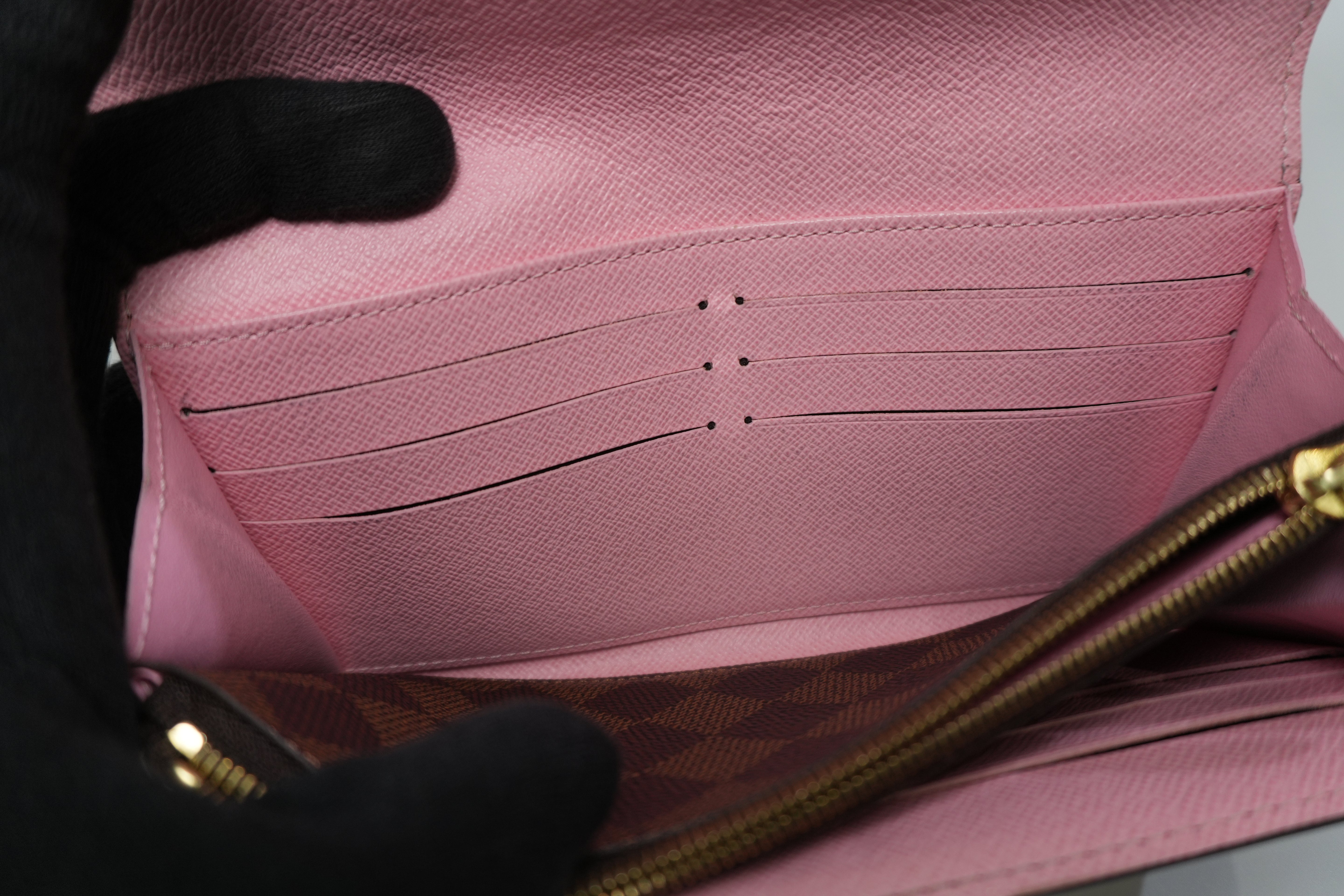 Pre-owned Louis Vuitton Monogram Sarah Wallet Flower