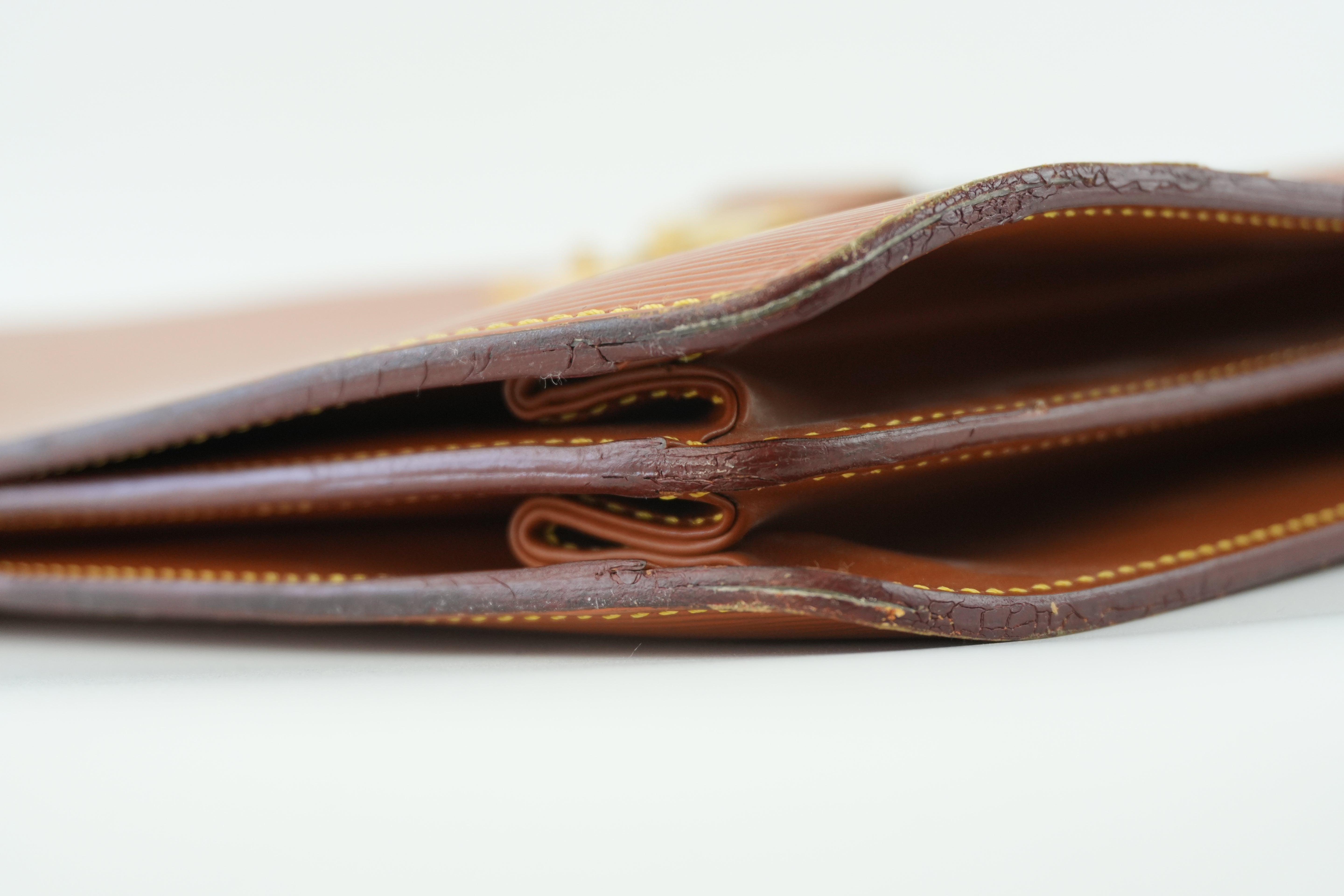 Louis Vuitton Briefcase Epi Kenya Brown Used