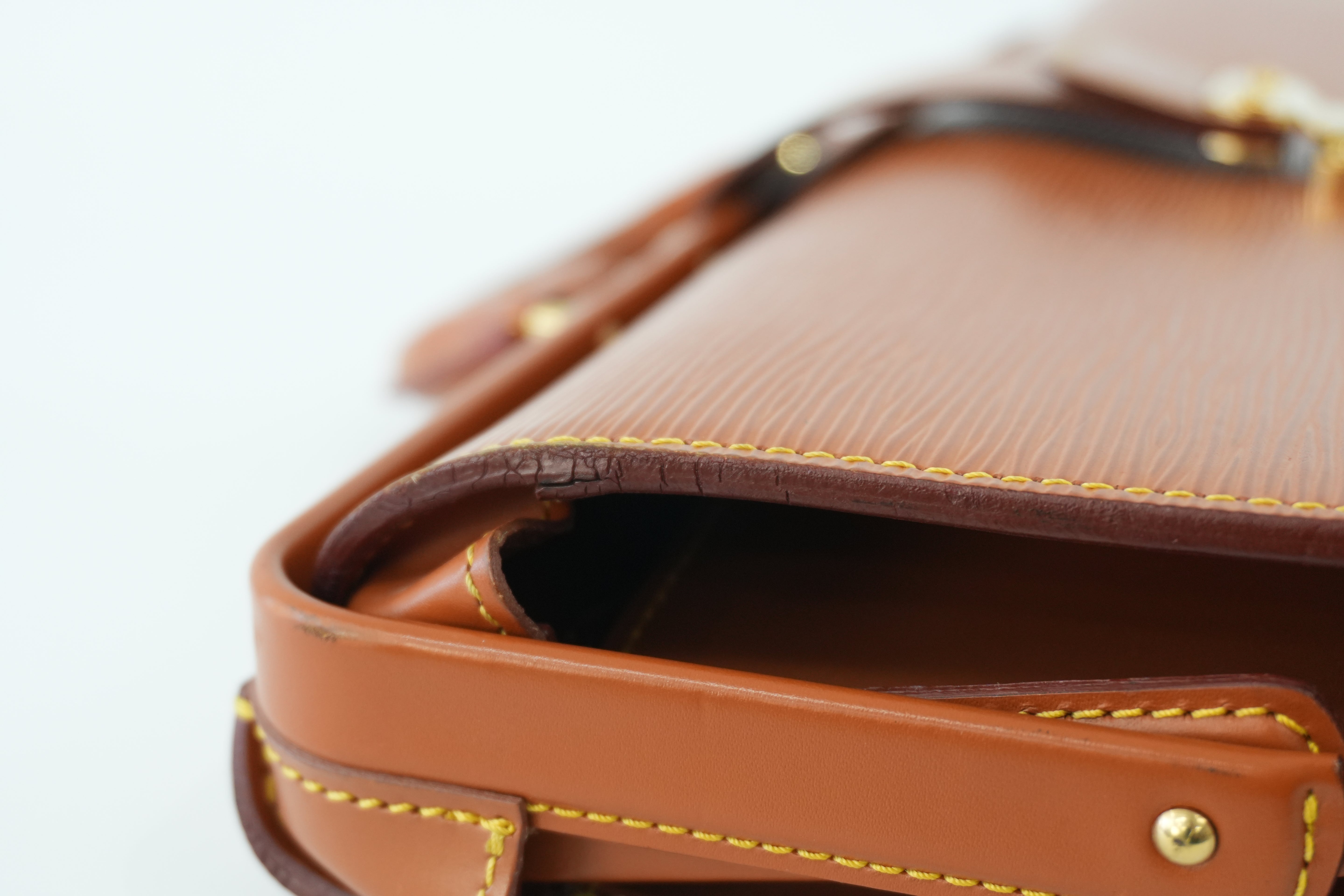 Louis Vuitton Briefcase Epi Kenya Brown Used