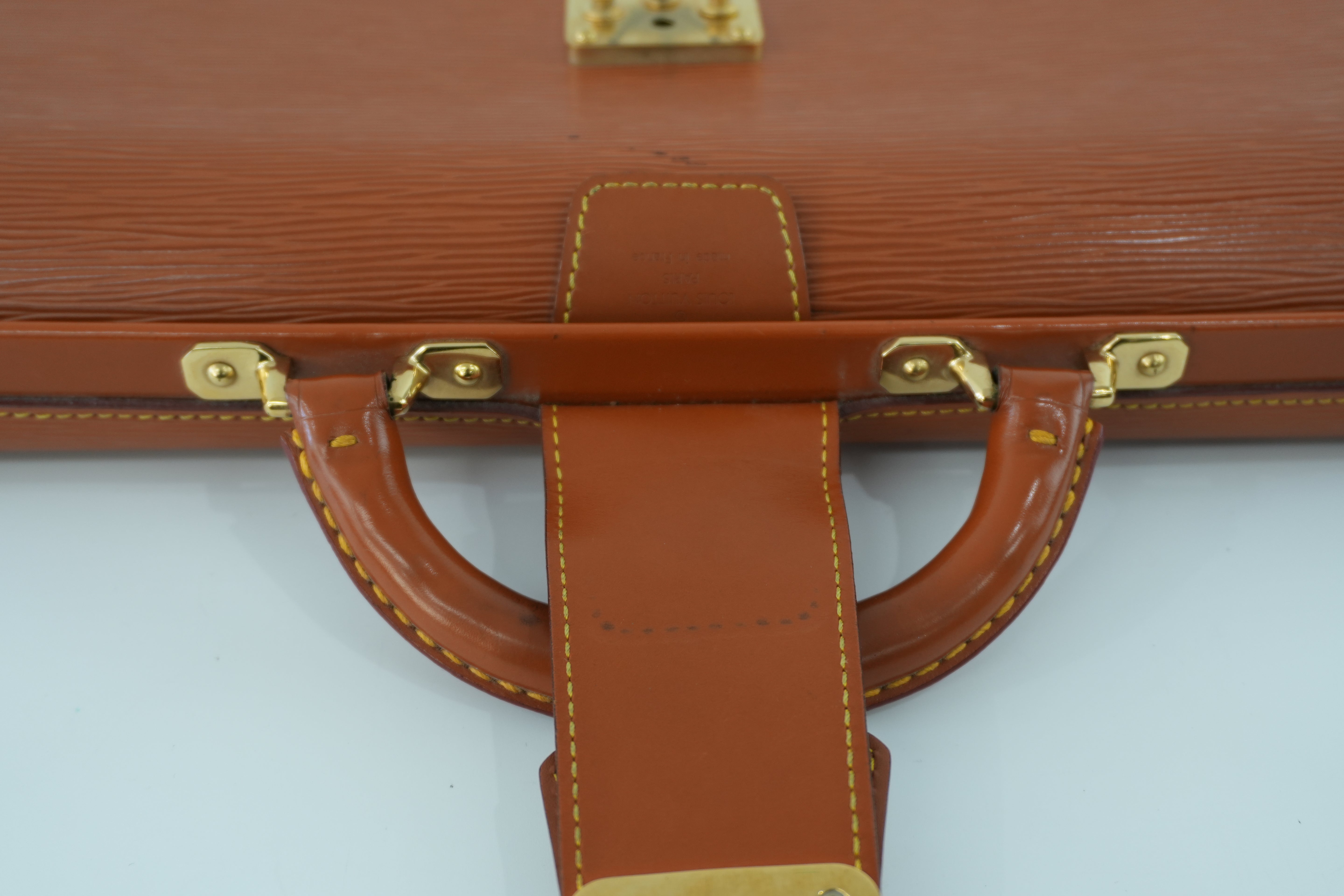 Louis Vuitton Briefcase Epi Kenya Brown Used