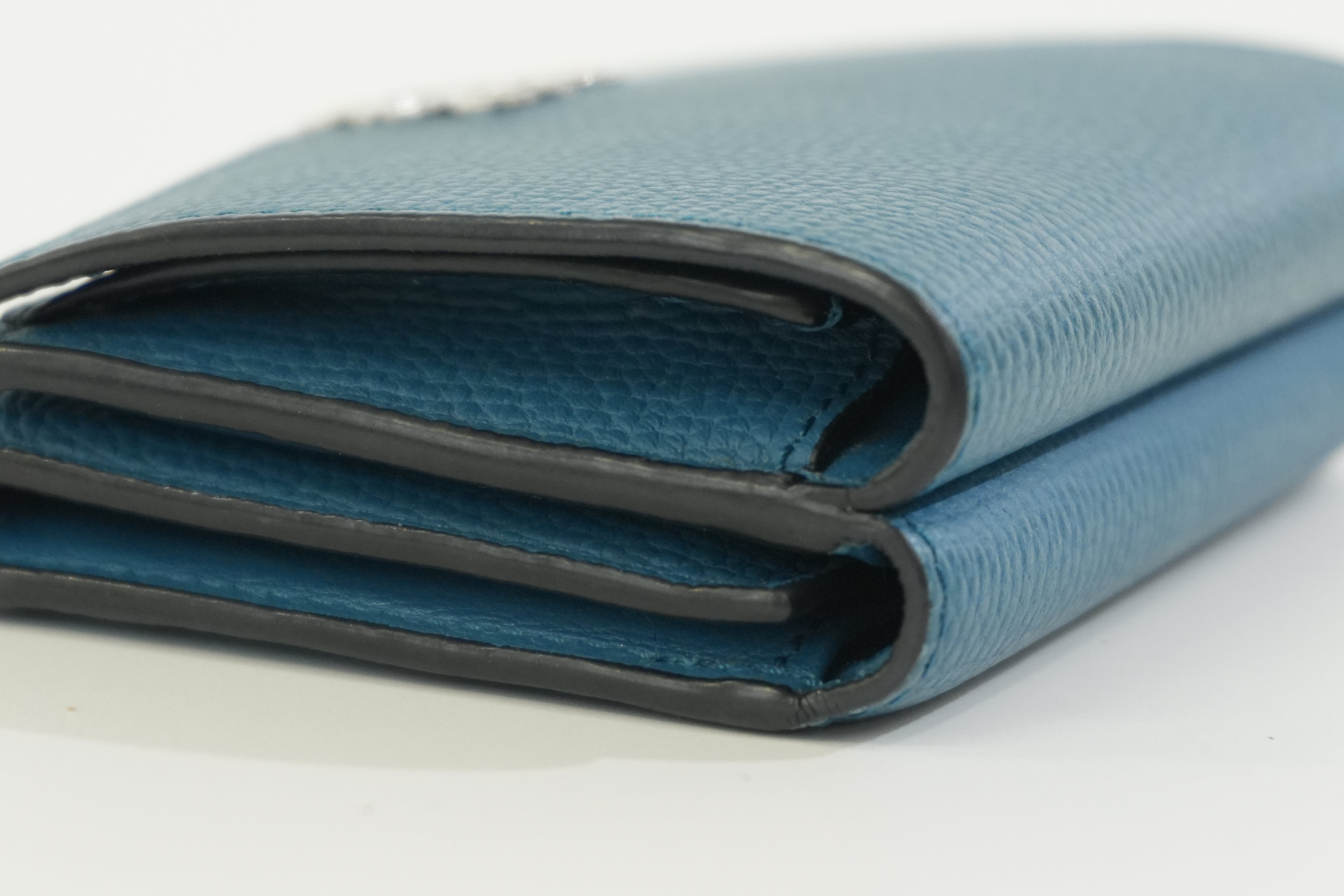 Pre-owned Loewe Trifold Wallet Blue