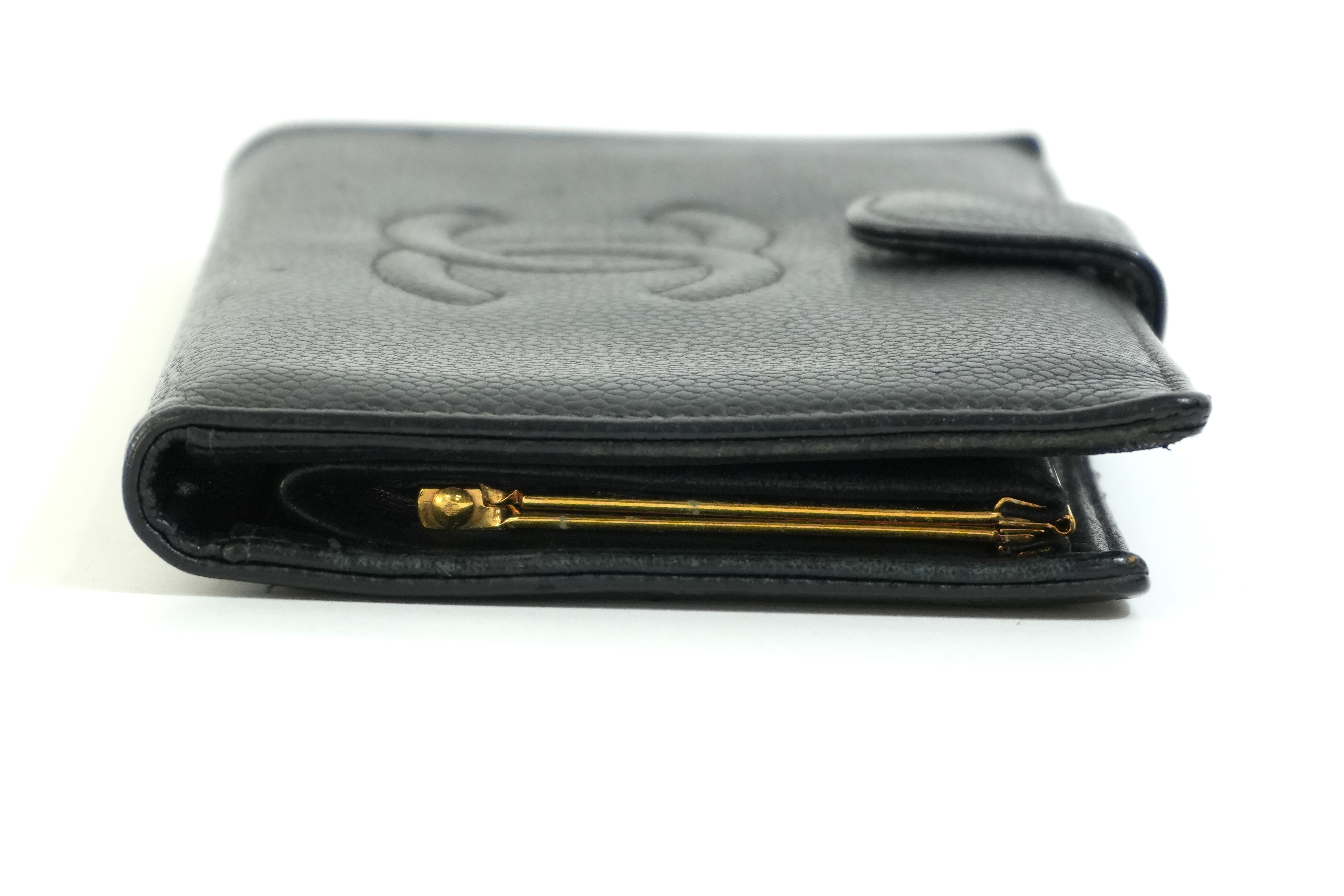 Pre-owned Chanel Long Wallet Black
