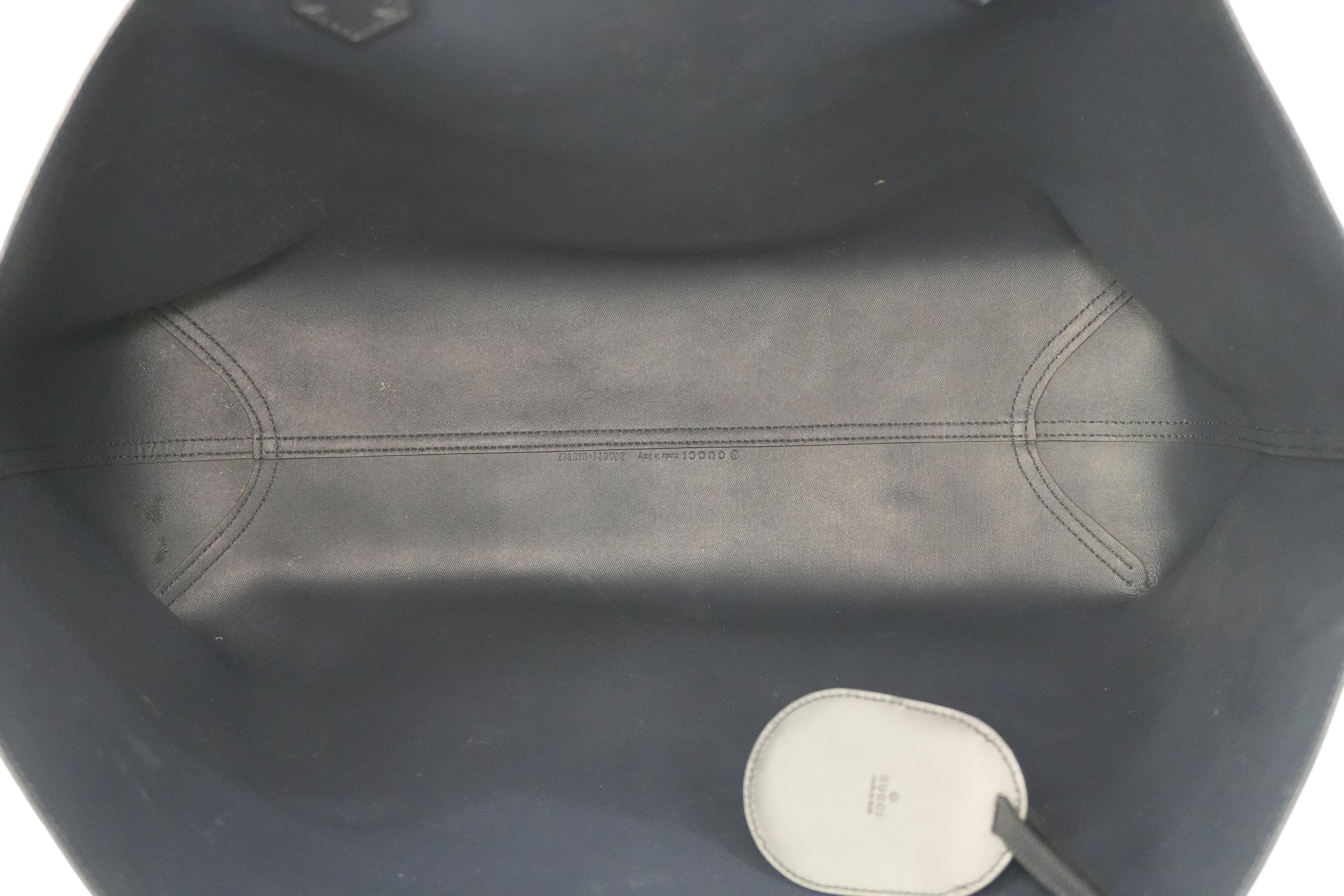 Pre-owned Gucci Canvas Blooms Reversible Tote Bag Blue