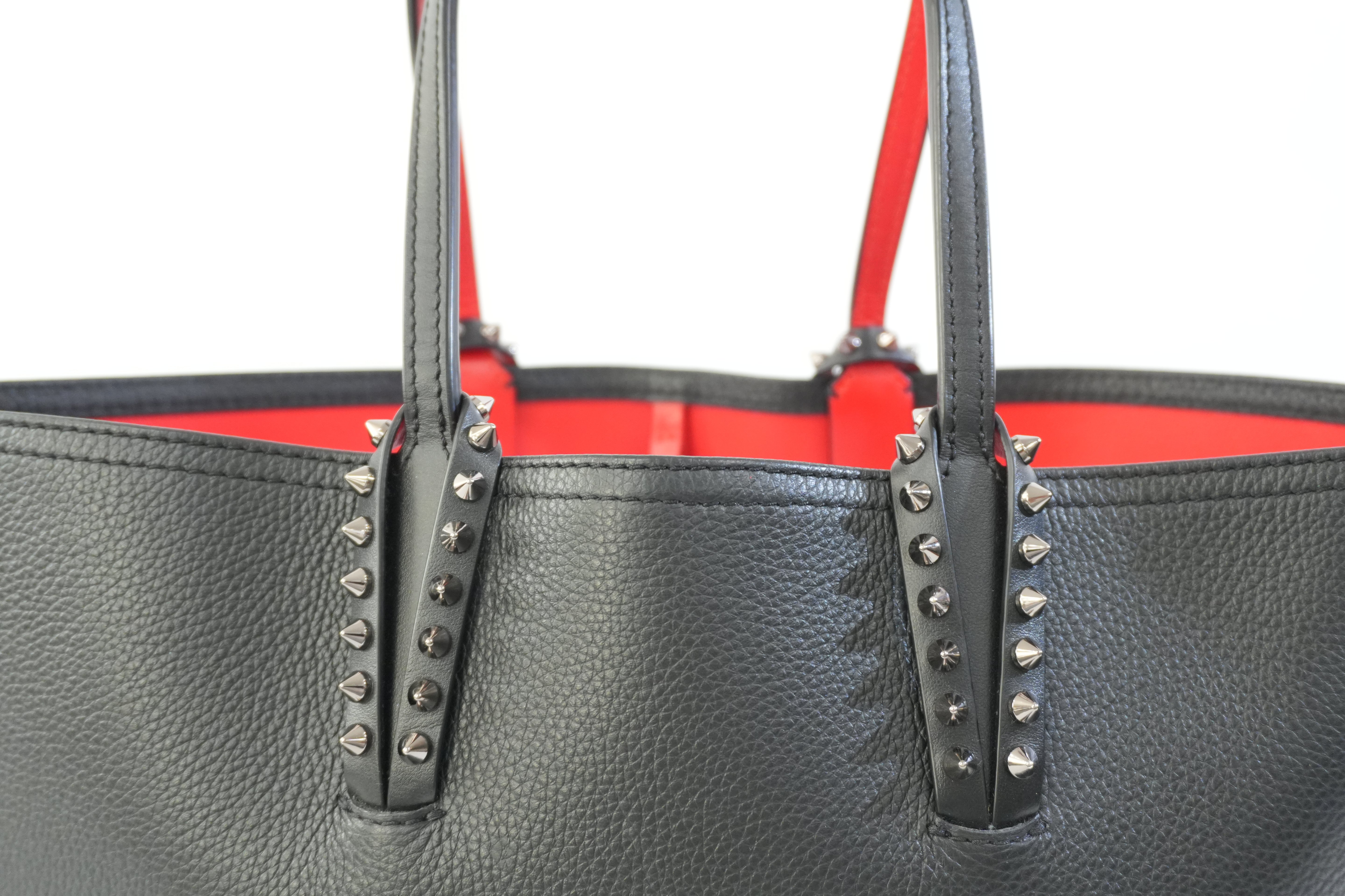 Pre-owned Christian Louboutin Leather Cabata Tote Bag Black