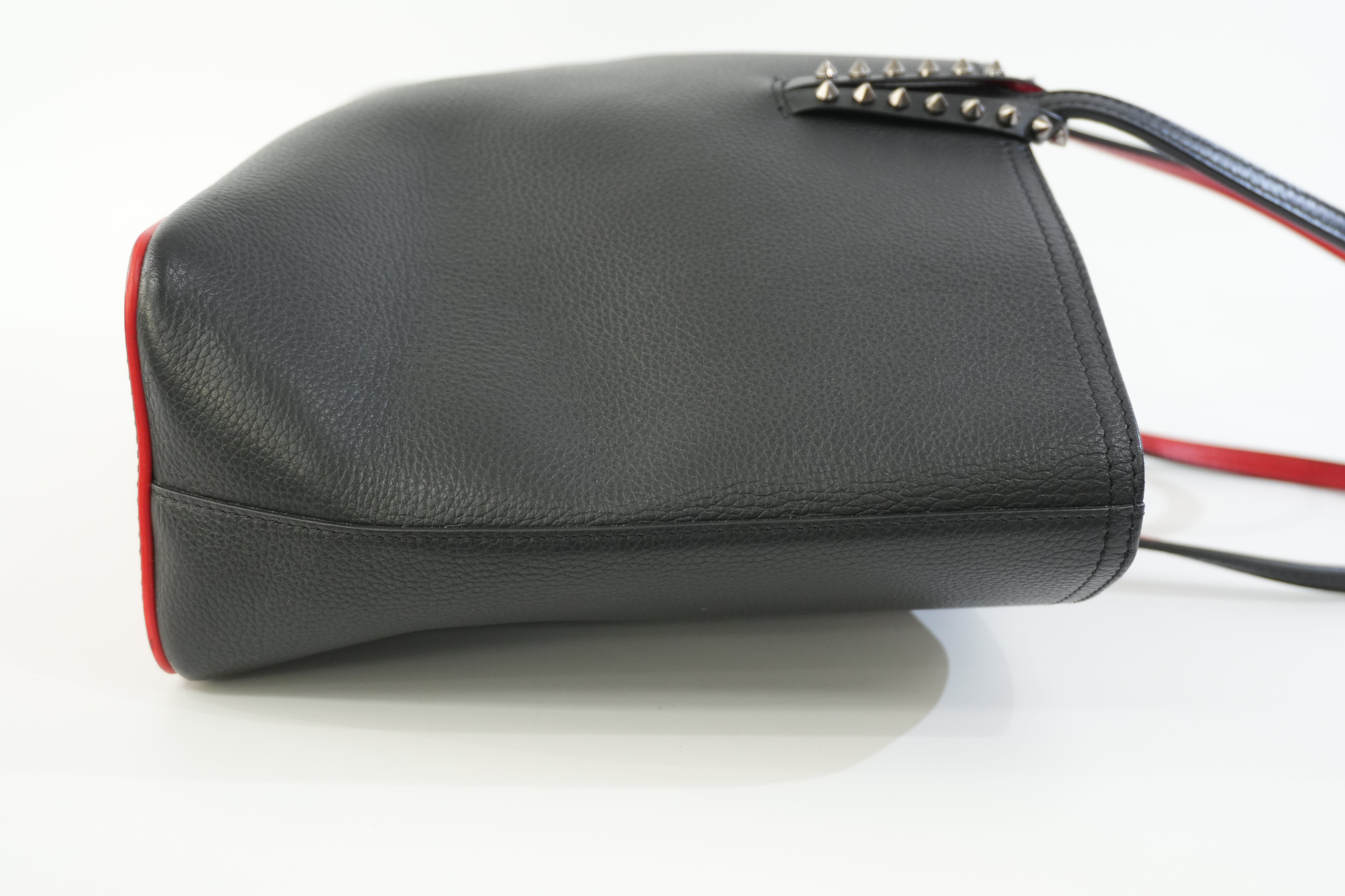 Pre-owned Christian Louboutin Leather Cabata Tote Bag Black