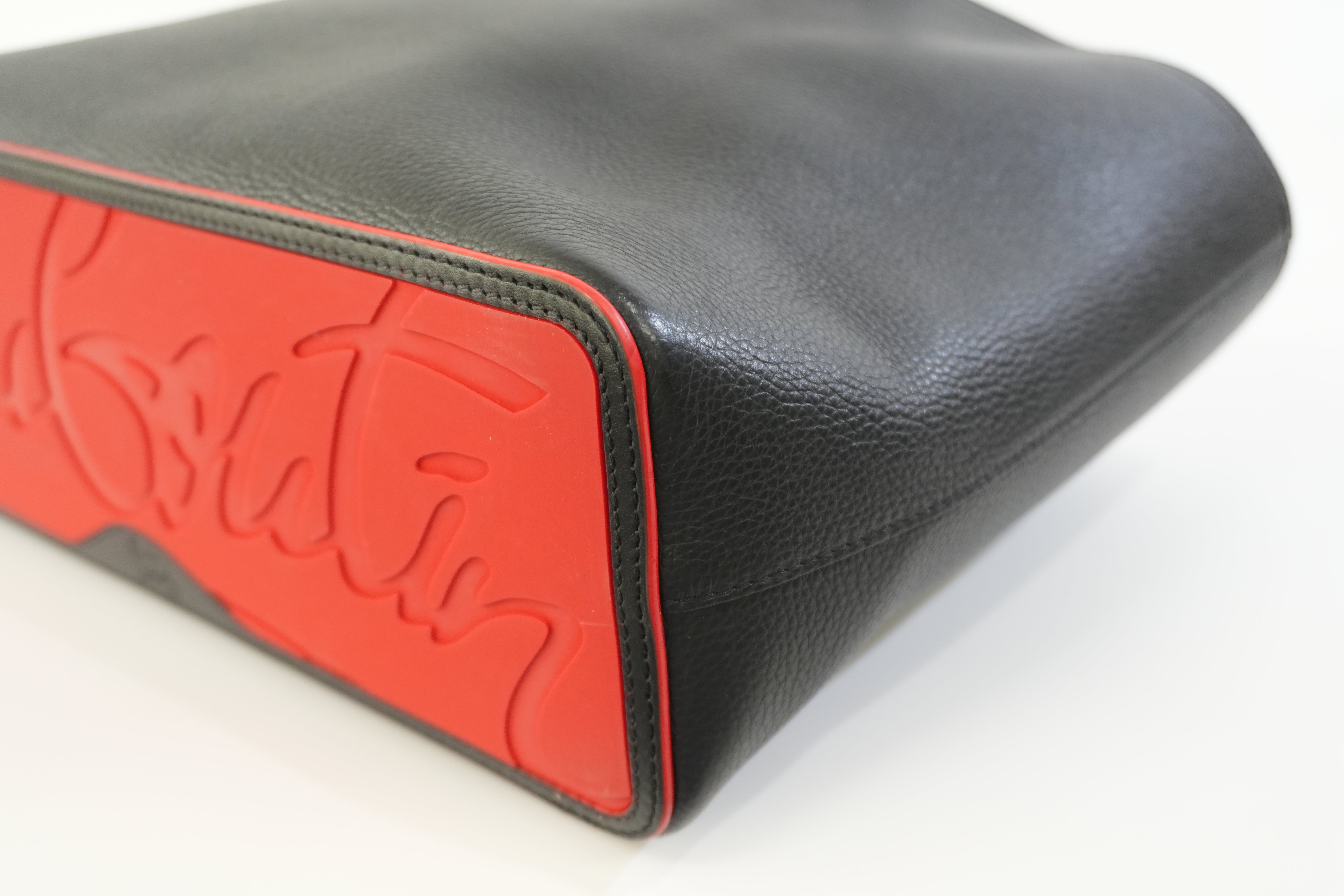Pre-owned Christian Louboutin Leather Cabata Tote Bag Black