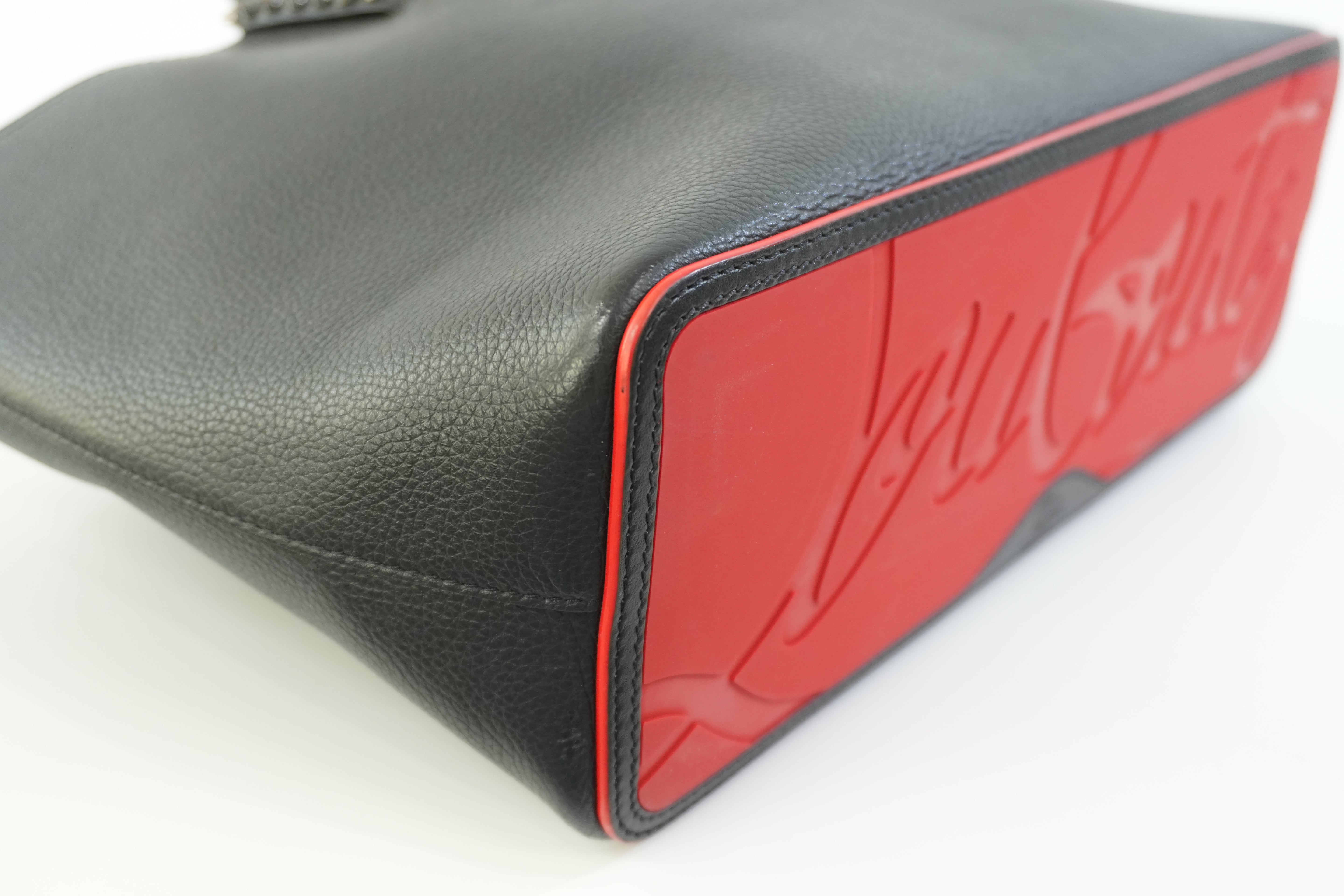 Pre-owned Christian Louboutin Leather Cabata Tote Bag Black