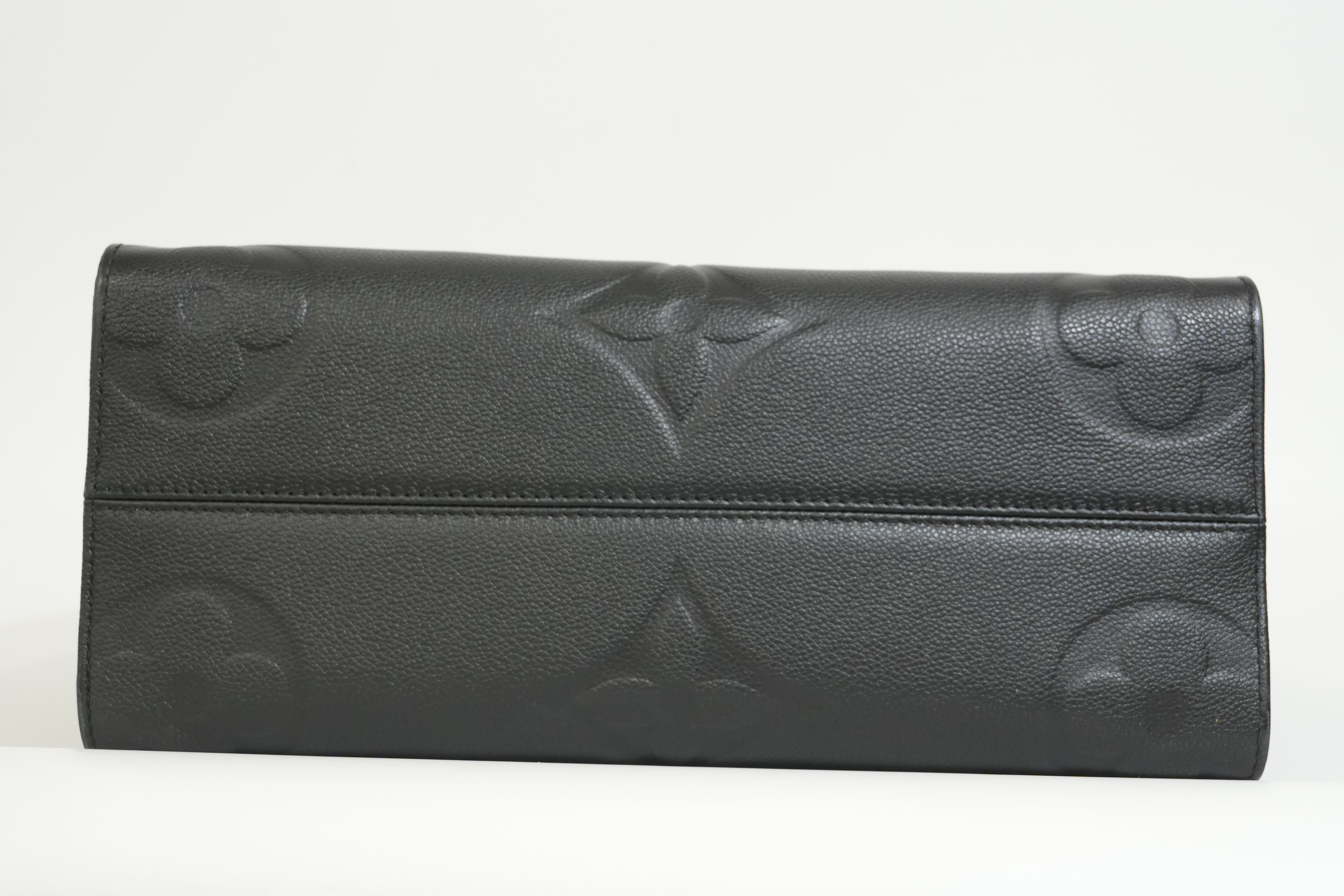 Pre-owned Louis Vuitton Empriente On The Go MM Tote Bag Black