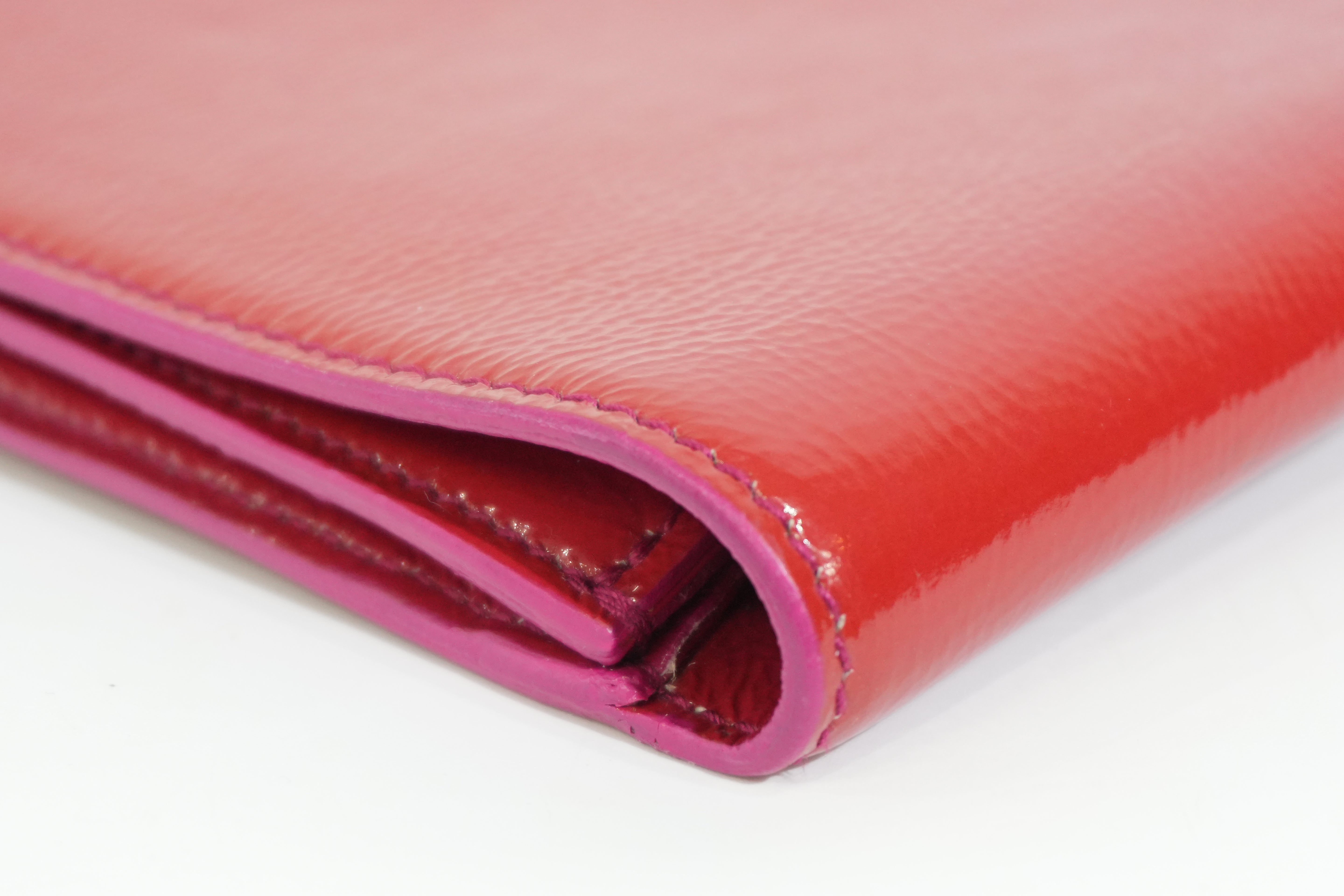 Pre-owned Saint Laurent Clutch Bag Lipstick Red