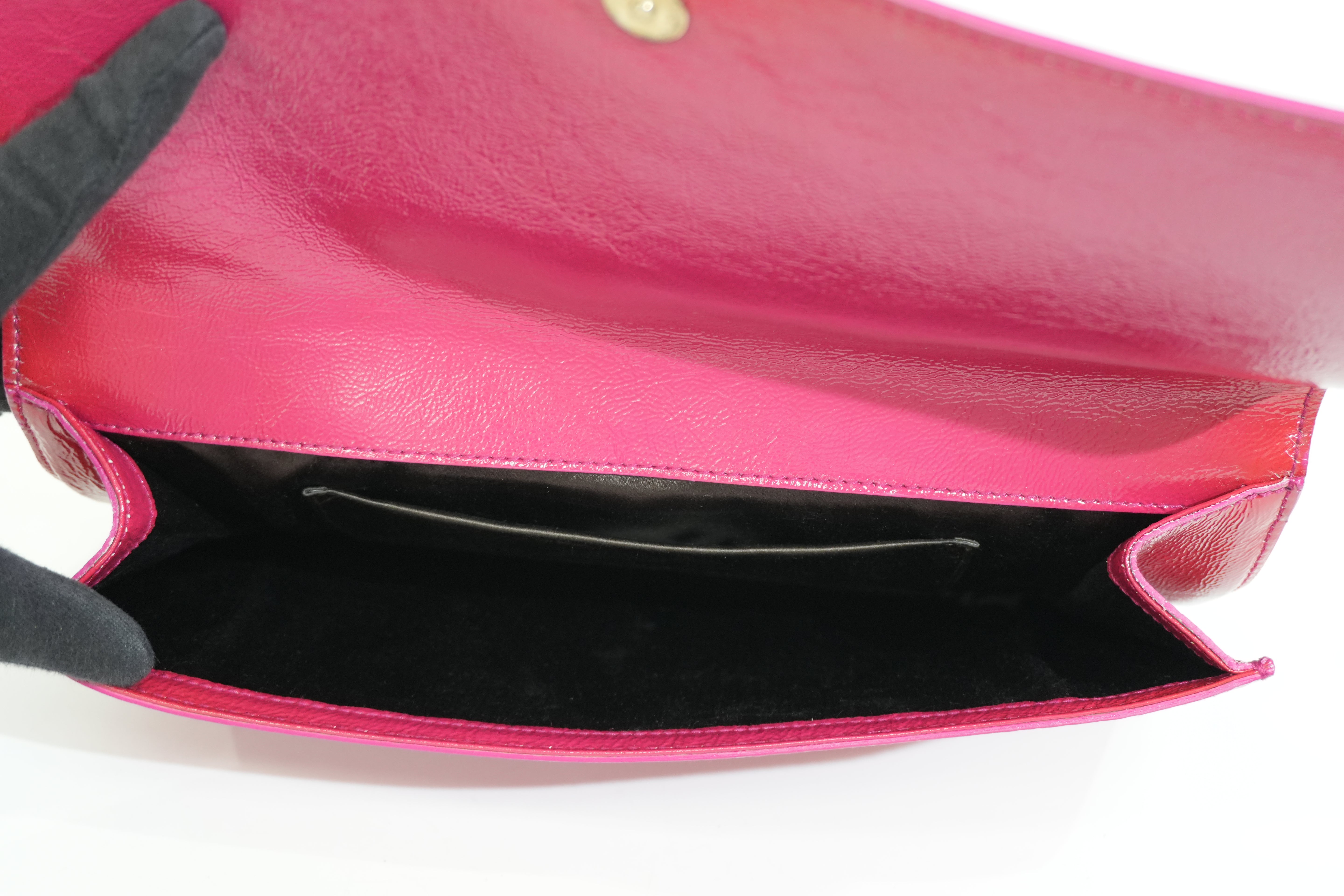 Pre-owned Saint Laurent Clutch Bag Lipstick Red