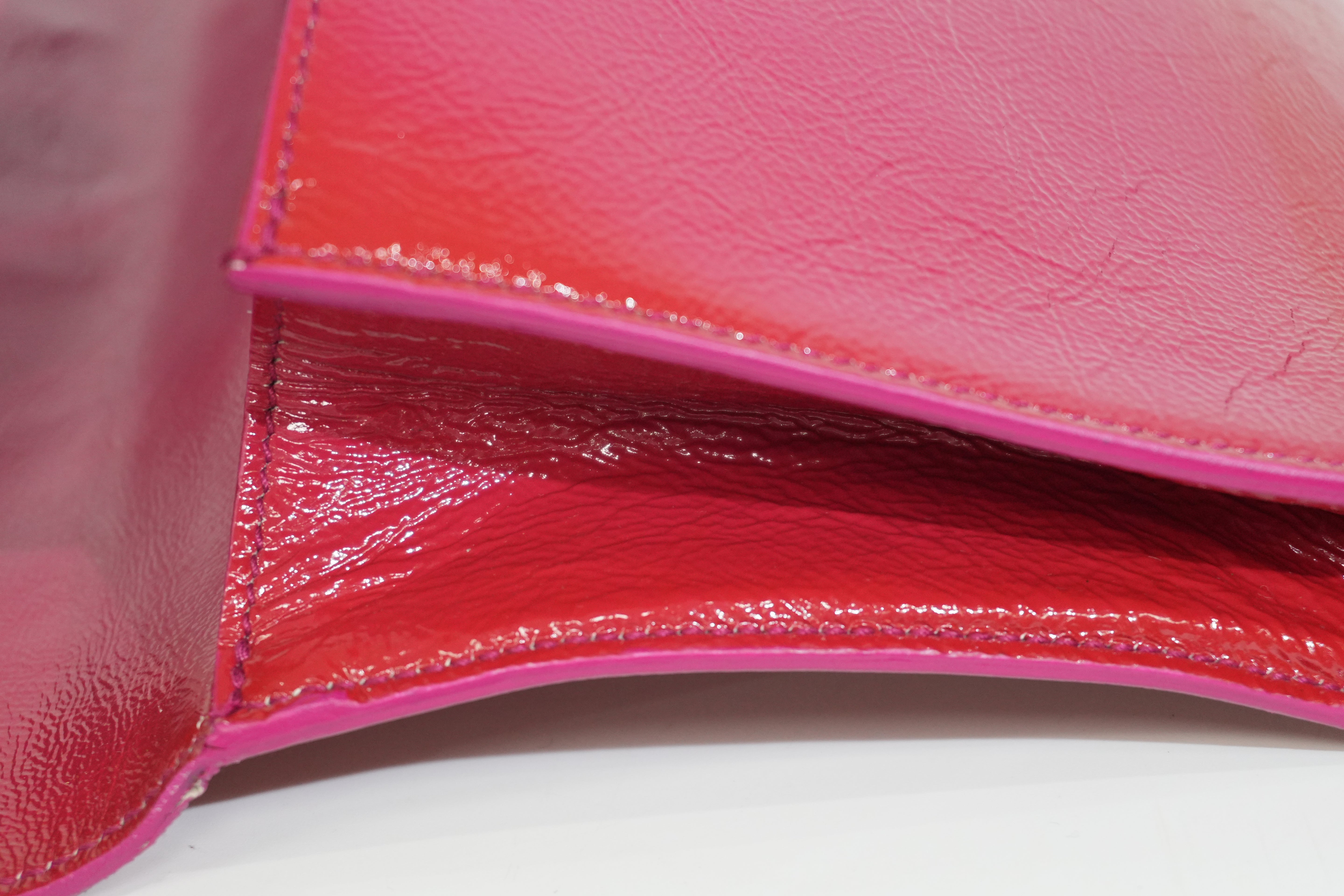 Pre-owned Saint Laurent Clutch Bag Lipstick Red